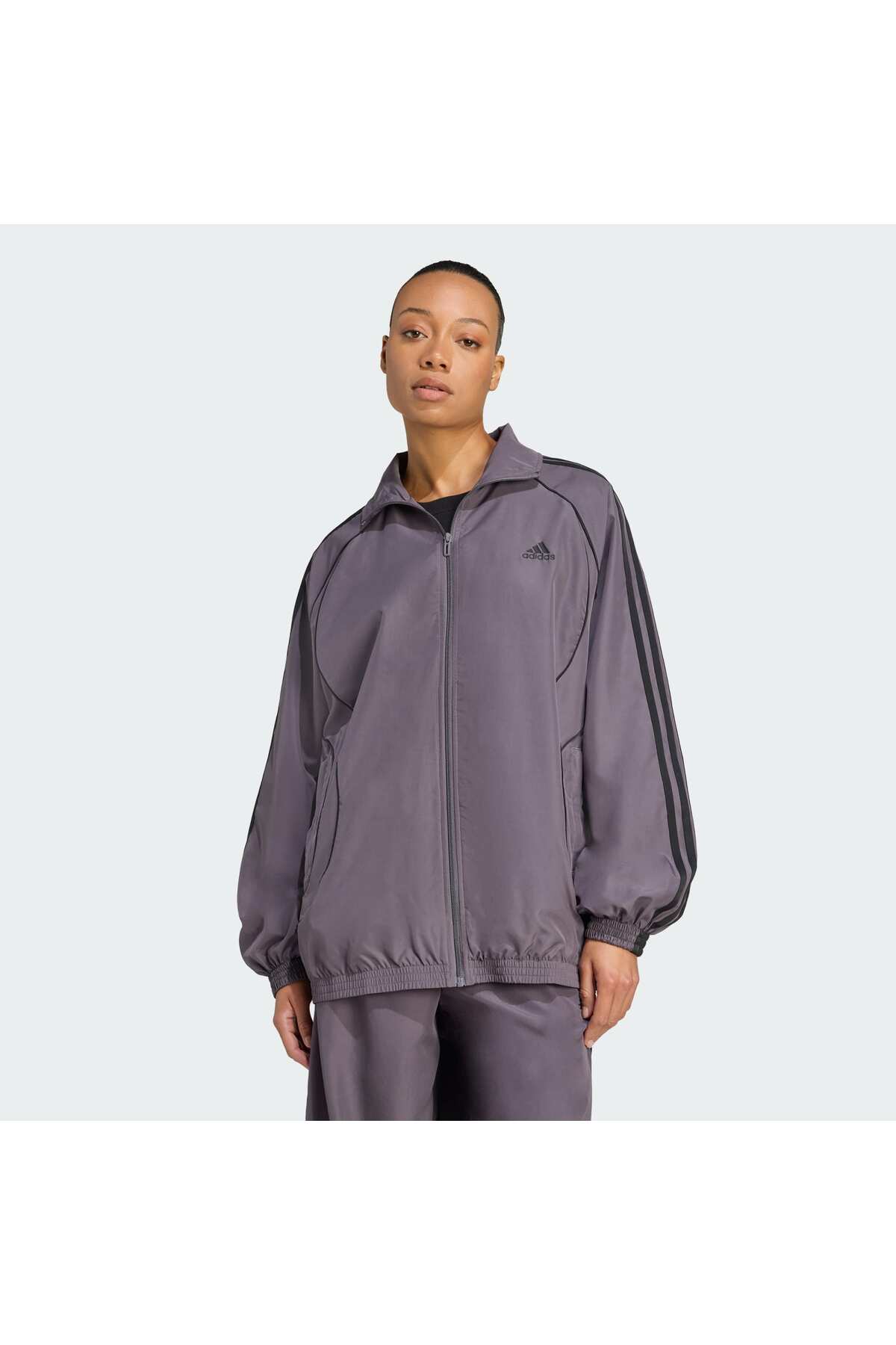 adidas Teamgeist Adicolor Oversized Woven Eşofman Üstü görsel 2