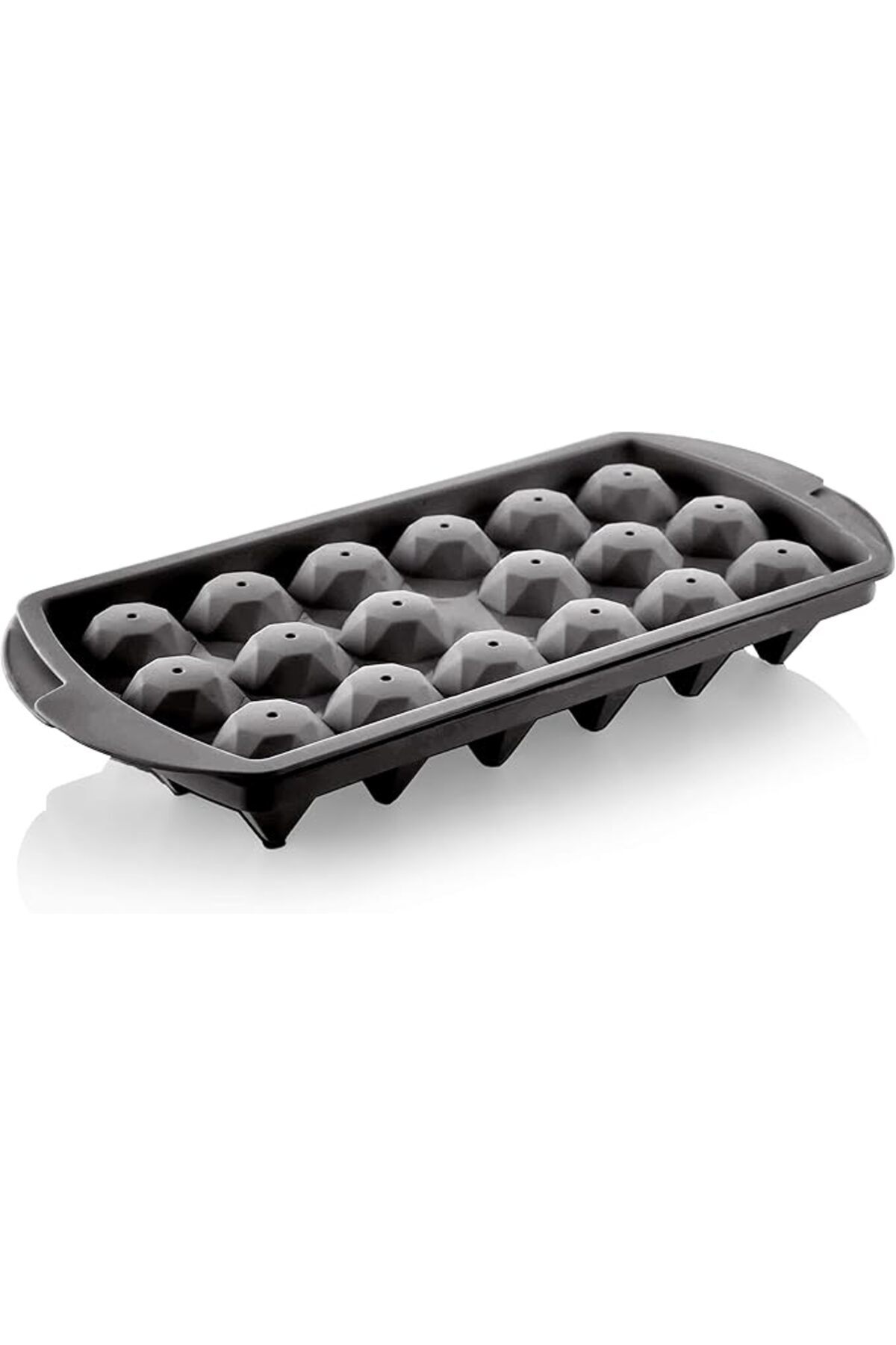 Genel Markalar Elmas, Kristal Şekilli Buz Kalıbı, 18 Bölmeli, Farklı Renk ve Adetlerde (1, Siyah)