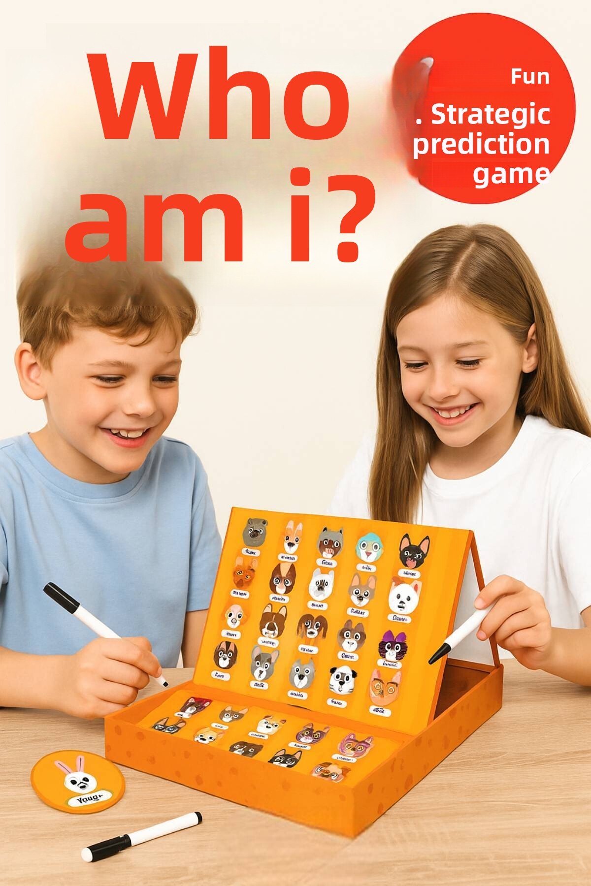 من کیستم؟ بازی کلاسیک آموزشی حدس ۲۴ حرفی – مجموعه استراتژی و هوش همراه با تخته نوشتن