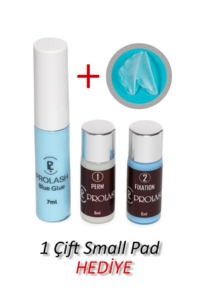 Prolash Lifting Kirpik Lifting Seti Yapıştırıcı 1 Nolu Kıvırıcı ve 2 Nolu Sab...