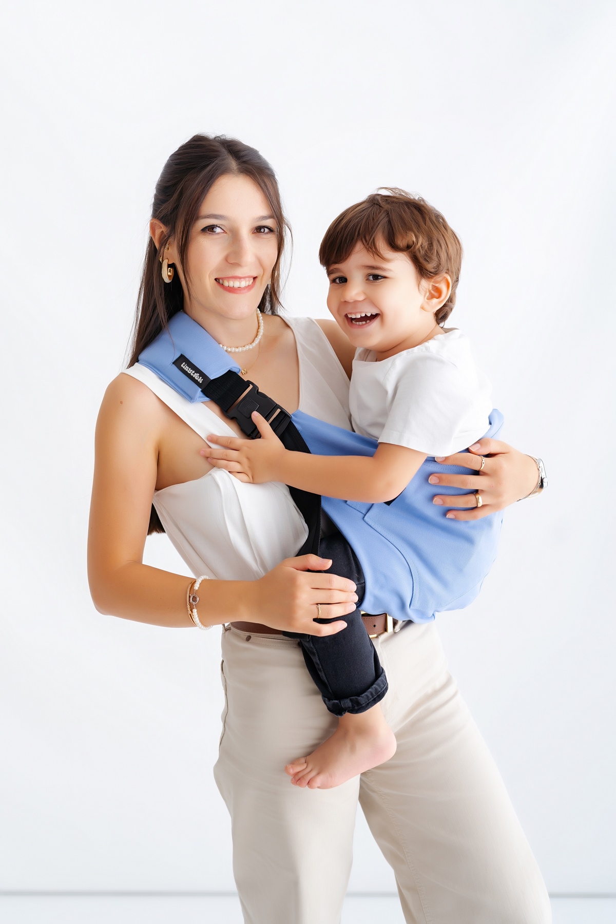 tinytrek Child Carrier-10 Ay-4 Yaş(max 18 kg)Mavi Çocuk Taşıyıcı|Ana Kucağı-Sling-Yan Sling fotoğrafı 4 (önizleme)