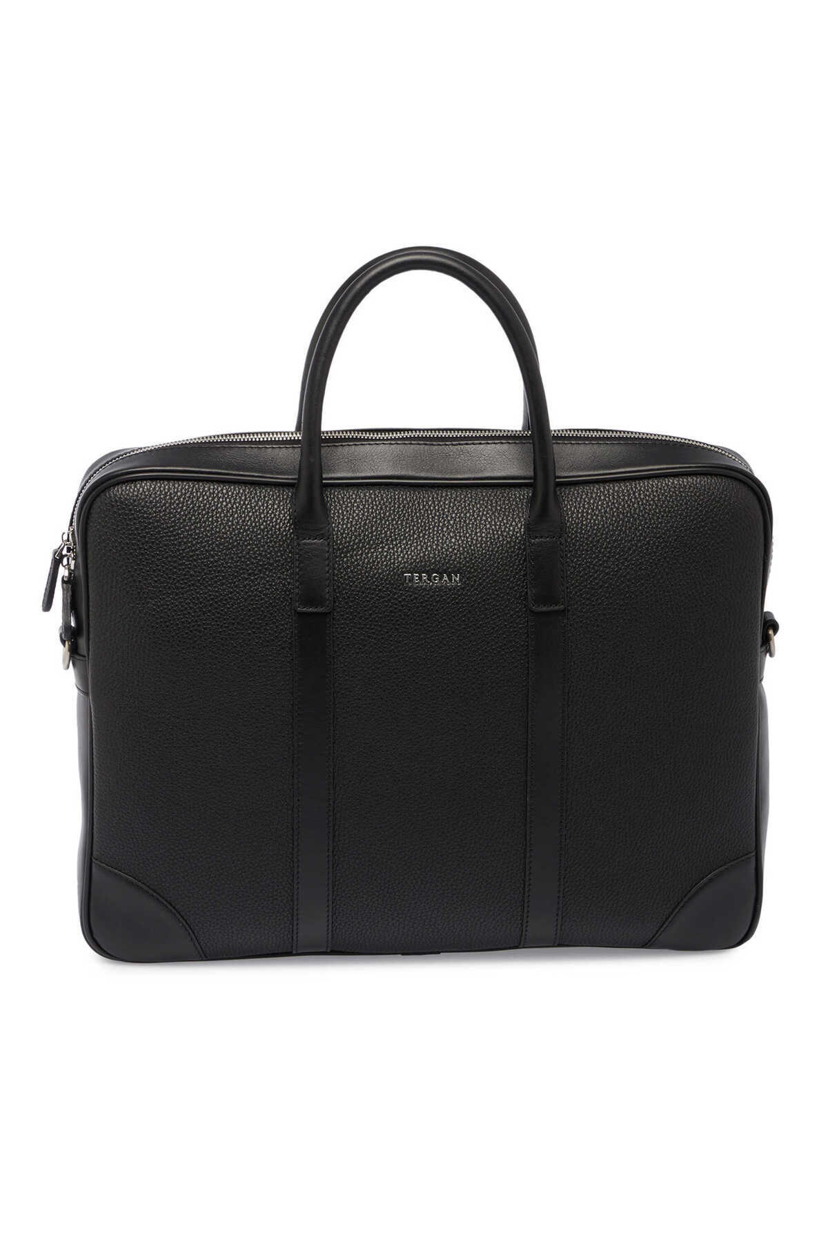 تورگان کیف مردانه چرم اصل مشکی - S1EV00021526-D3H