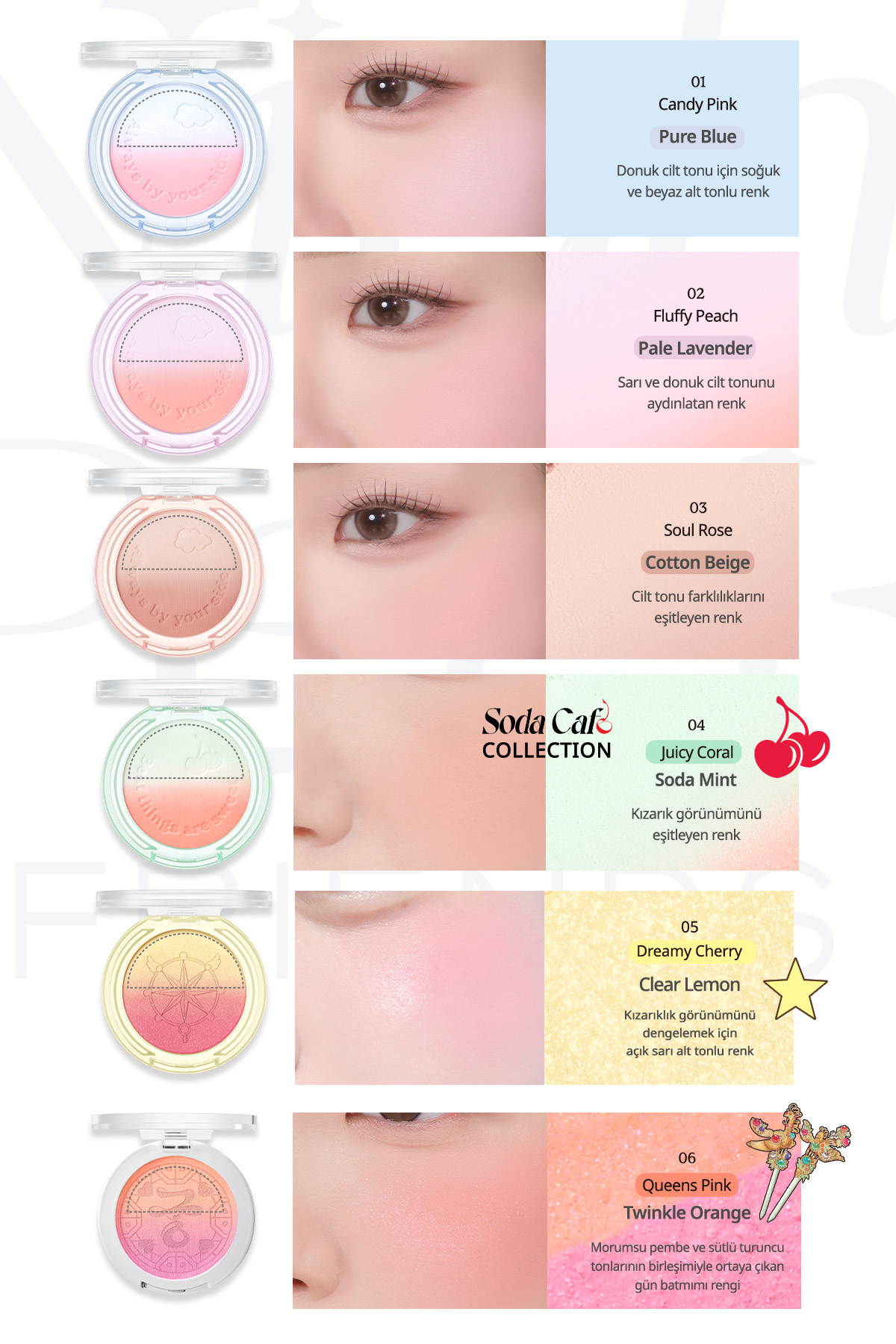 Doğal Görünüm Sunan İki Tonlu Pudra Allık PERIPERA Pure Blushed Custom Cheek 002 Fluffy Peach — صورتی 7839 — تصویر 3 از 7