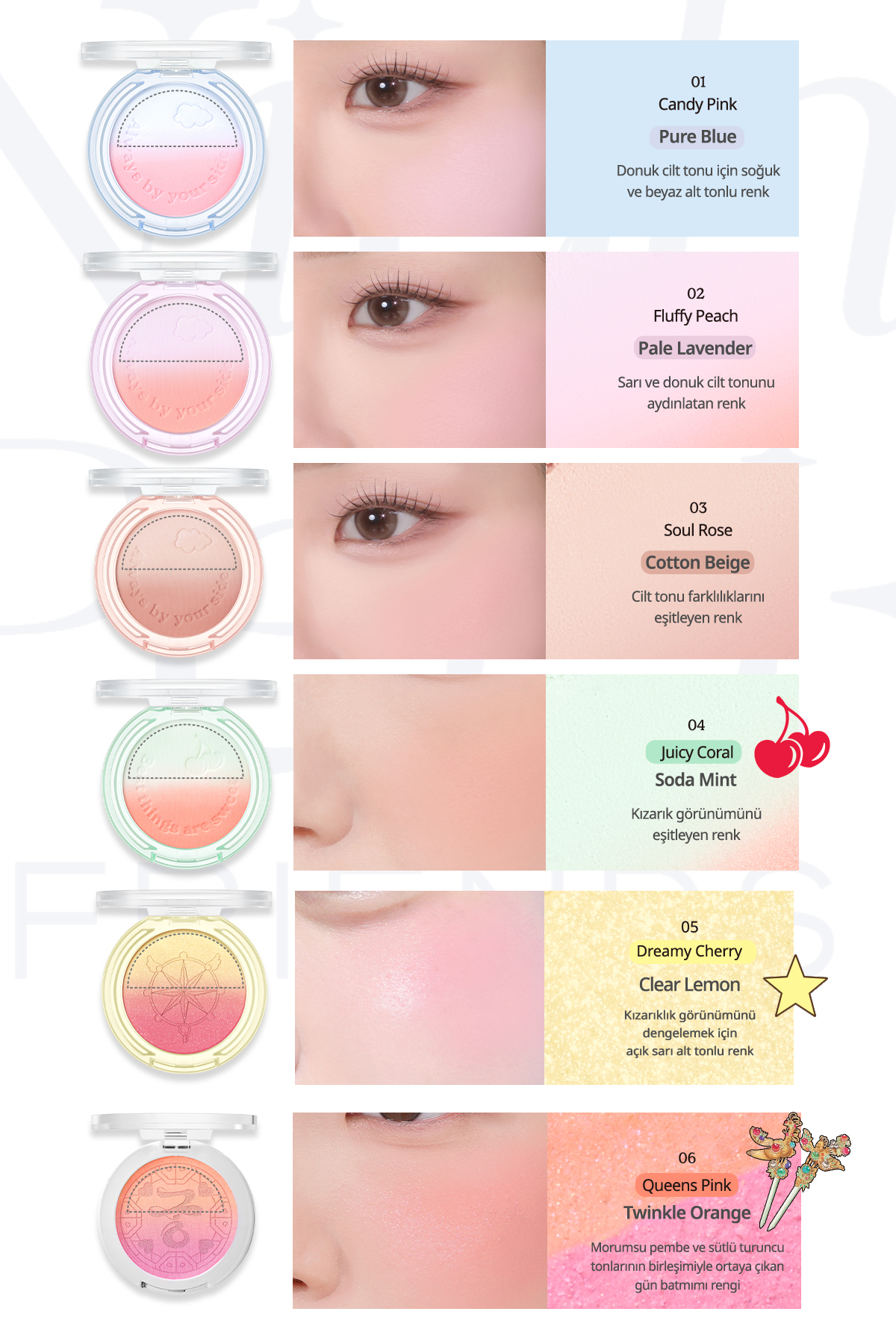 Doğal Görünüm Sunan İki Tonlu Pudra Allık PERIPERA Pure Blushed Custom Cheek 004 Juicy Coral — صورتی 7839 — تصویر 3 از 7