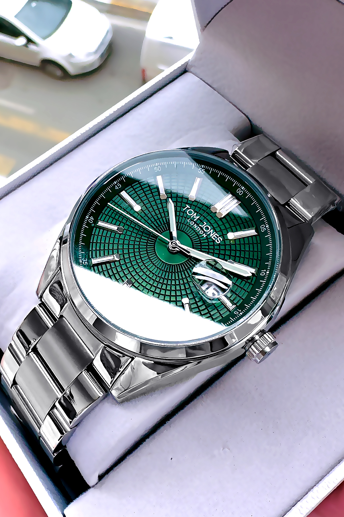 ساعت مچی مردانه مدل Agr90، ضدآب ۳ اتمسفر، بند فولادی، رنگ نقرهای