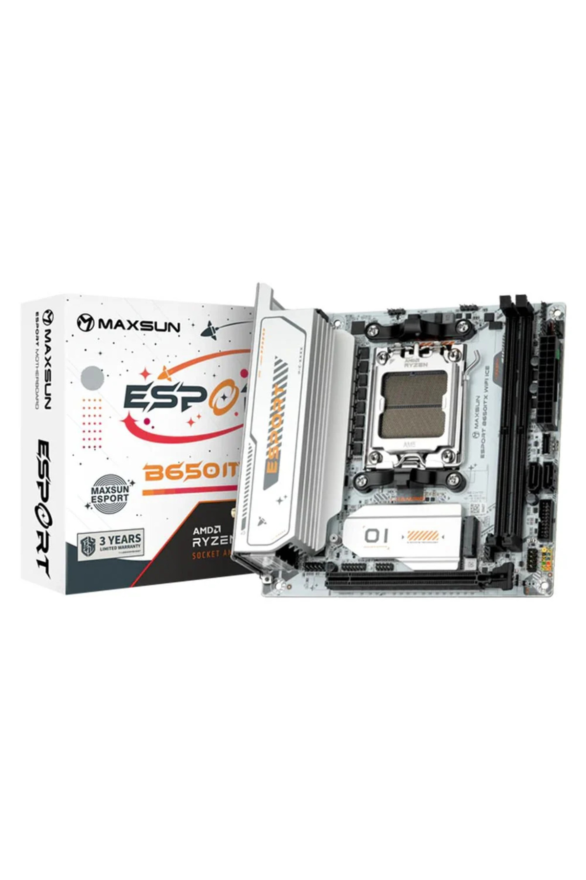 MAXSUN eSport B650ITX WIFI ICE AM5 DDR5 8000Mhz M.2 HDMI Itx AMD