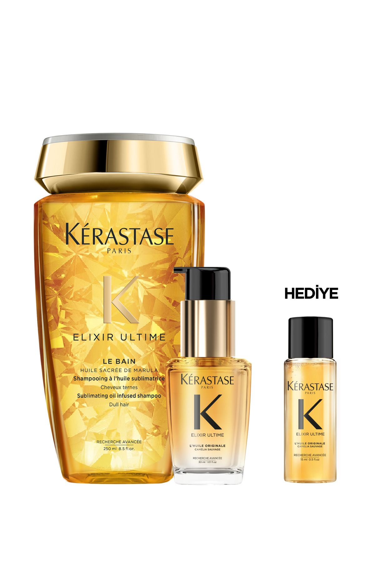 Kerastase Elixir Parlaklık Sağlayan Saç Bakım Seti