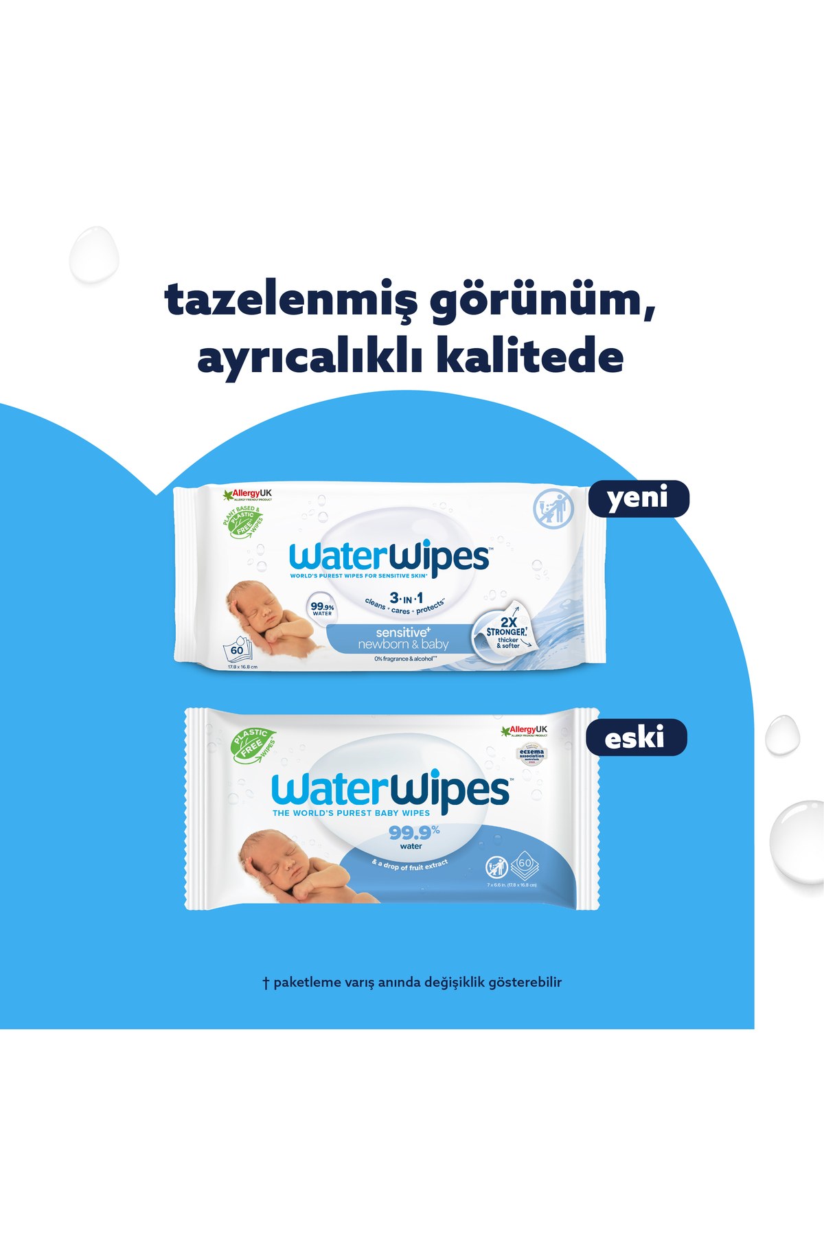 WaterWipes Doğal Bio Yenidoğan Islak Mendil 12×60 Adet (720 Yaprak) fotoğrafı 5 (önizleme)