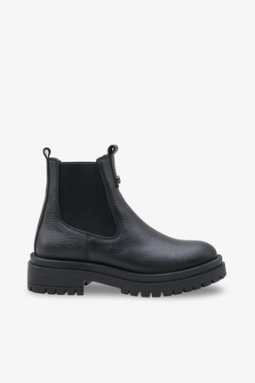 İNNABUTİKK Liare Kadın Hakiki Deri Günlük Chelsea Bot Siyah