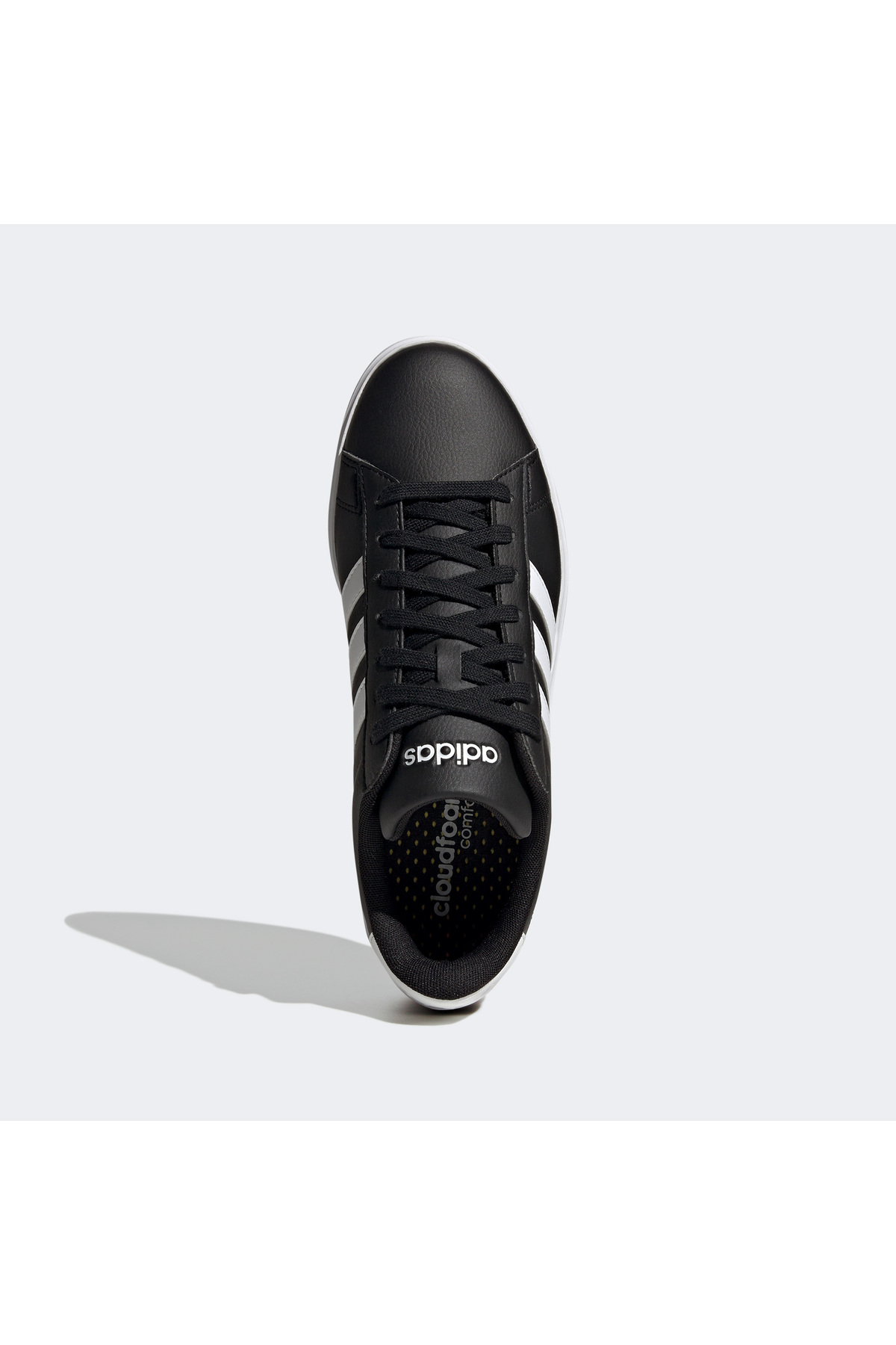 adidas Grand Court Cloudfoam Comfort Erkek Siyah Günlük Spor Ayakkabı görsel 5