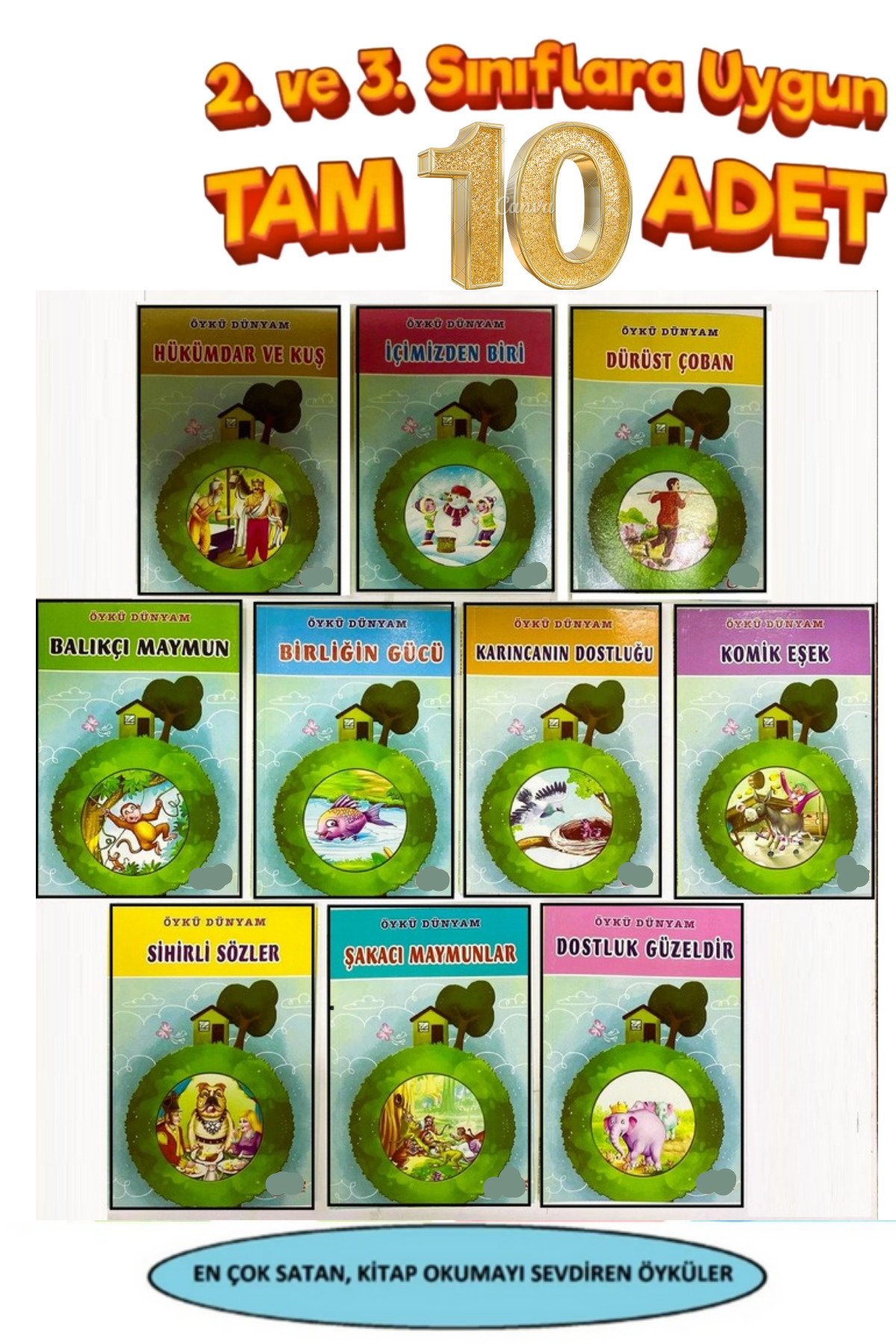 GÖNÜL YAYINCILIK 2.ve 3.sınıflar Için Okumayı Sevdiren Maceralı Hikaye Kitabı Seti fotoğrafı 2 (önizleme)