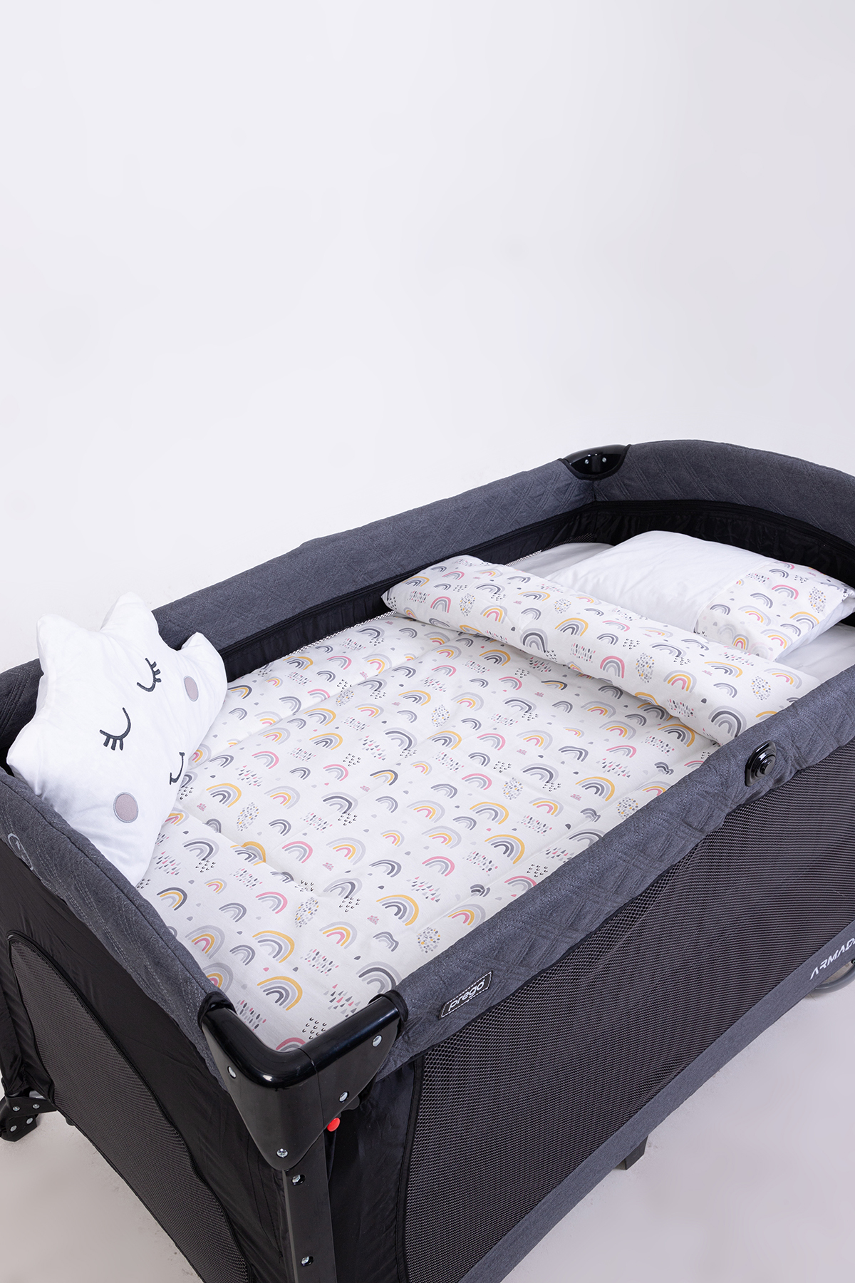 Cozibo Örgülü Park Beşik Uyku Seti Ahşap Örgülü Beşik Seti Tüm Beşiklere Uygun 70x110 70x120 70x130 60x120 fotoğrafı 7 (önizleme)