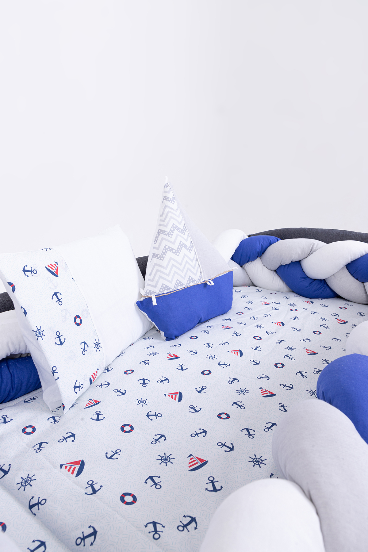 Cozibo Örgülü Park Beşik Uyku Seti Ahşap Örgülü Beşik Seti Tüm Beşiklere Uygun 70x110 70x120 70x130 60x120 fotoğrafı 7 (önizleme)