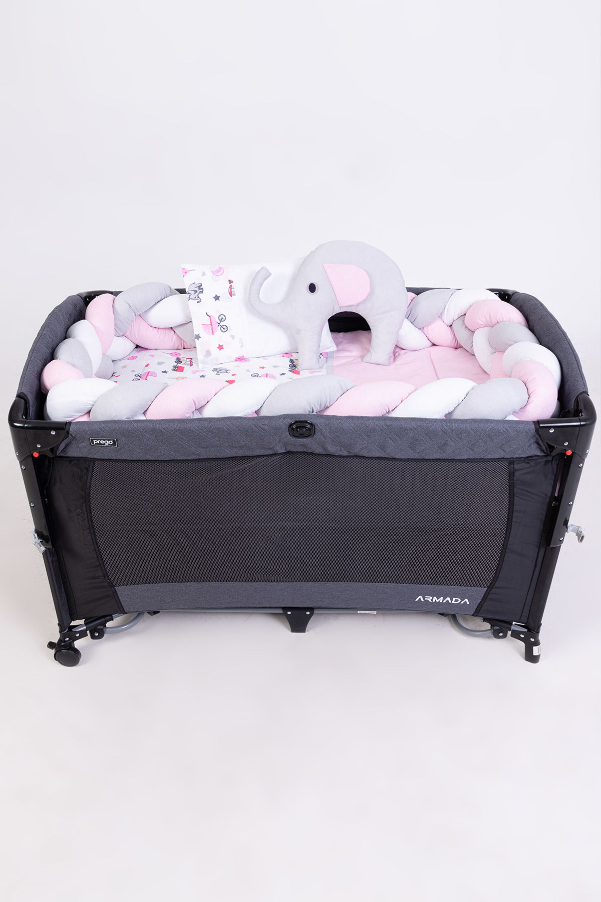 Cozibo Örgülü Park Beşik Uyku Seti Ahşap Örgülü Beşik Seti Tüm Beşiklere Uygun 70x110 70x120 70x130 60x120 fotoğrafı 5 (önizleme)