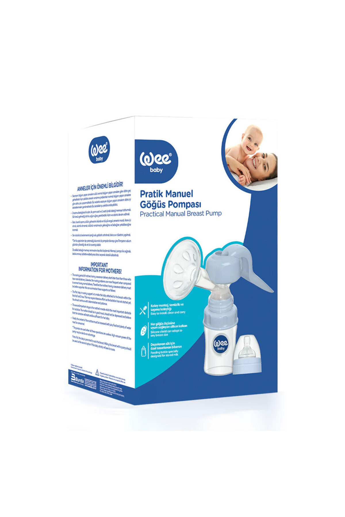 Wee Baby Manuel Vakumsuz Göğüs Pompası fotoğrafı 4 (önizleme)