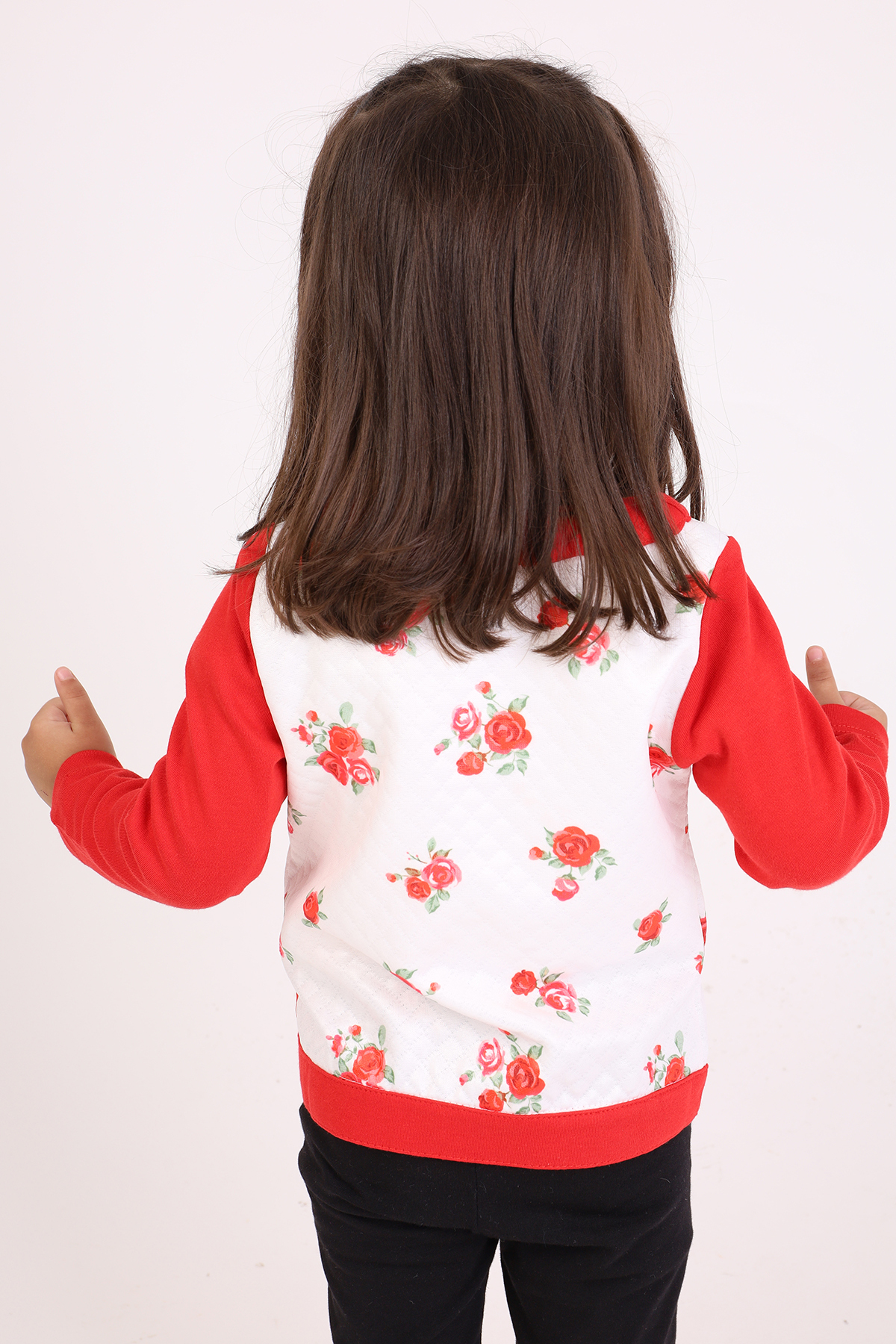 Toontoy Kız Bebek Hırka Çiçek Baskılı fotoğrafı 3 (önizleme)