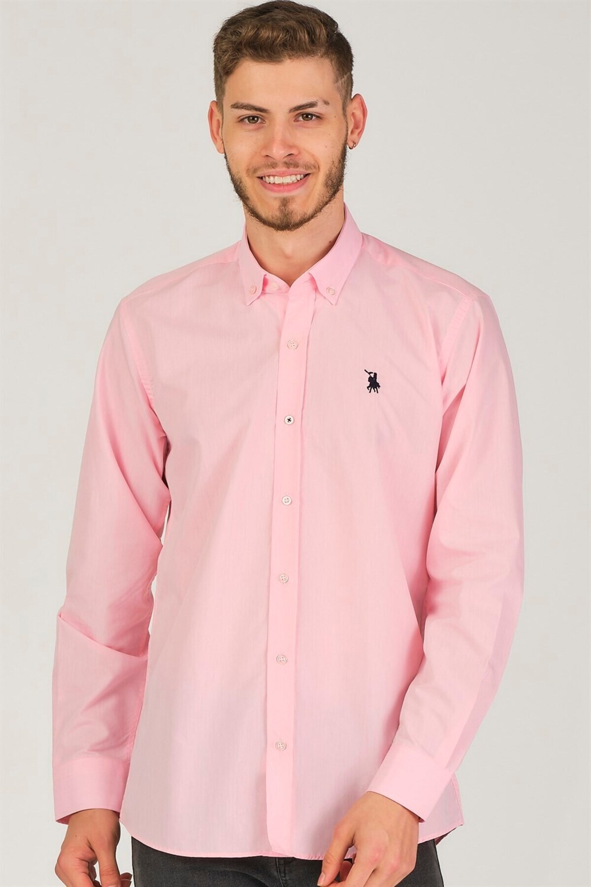 دوبری پیراهن مردانه G725 - صورتی