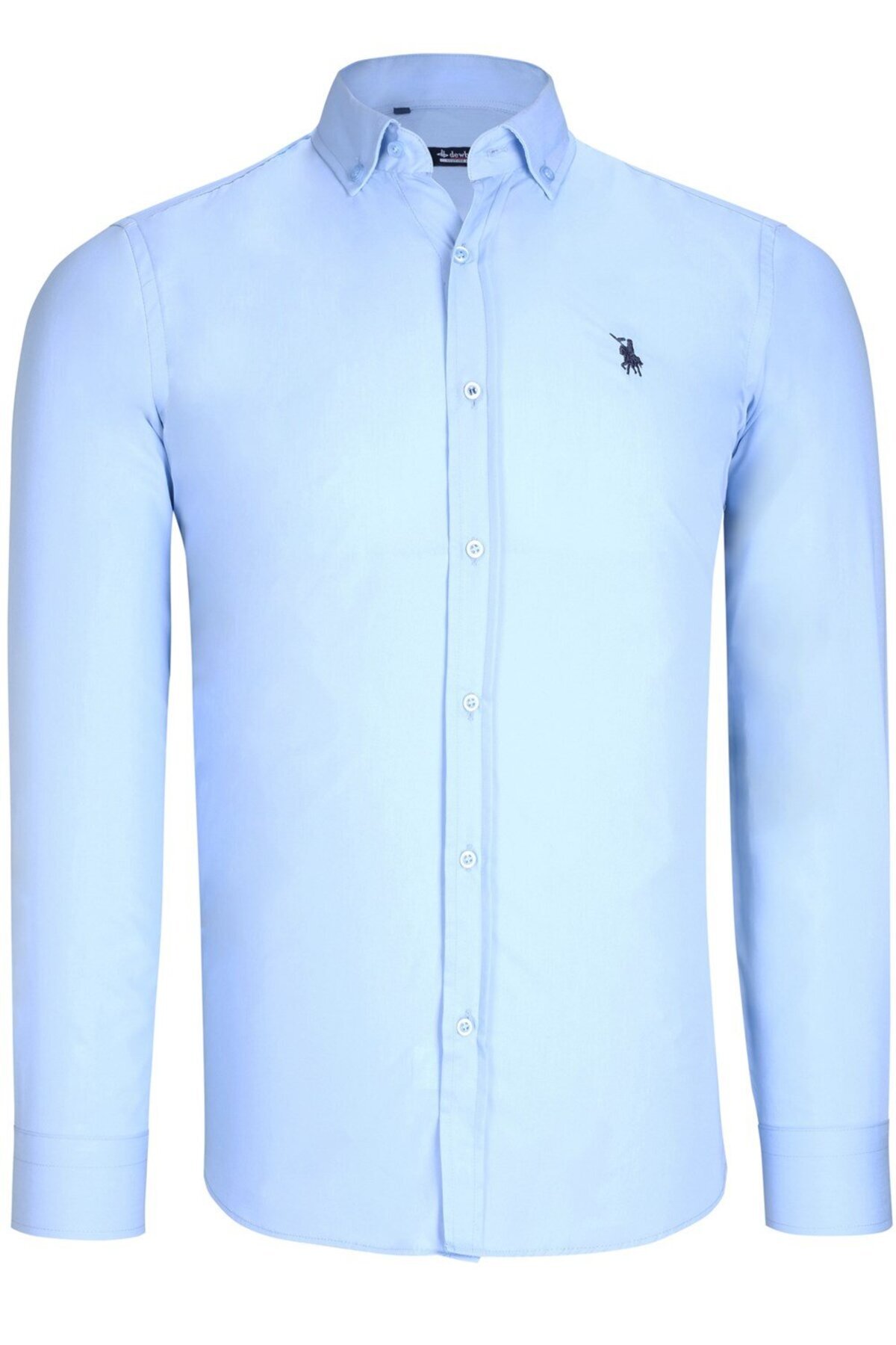 دوبری پیراهن مردانه G725 - آبی ساده