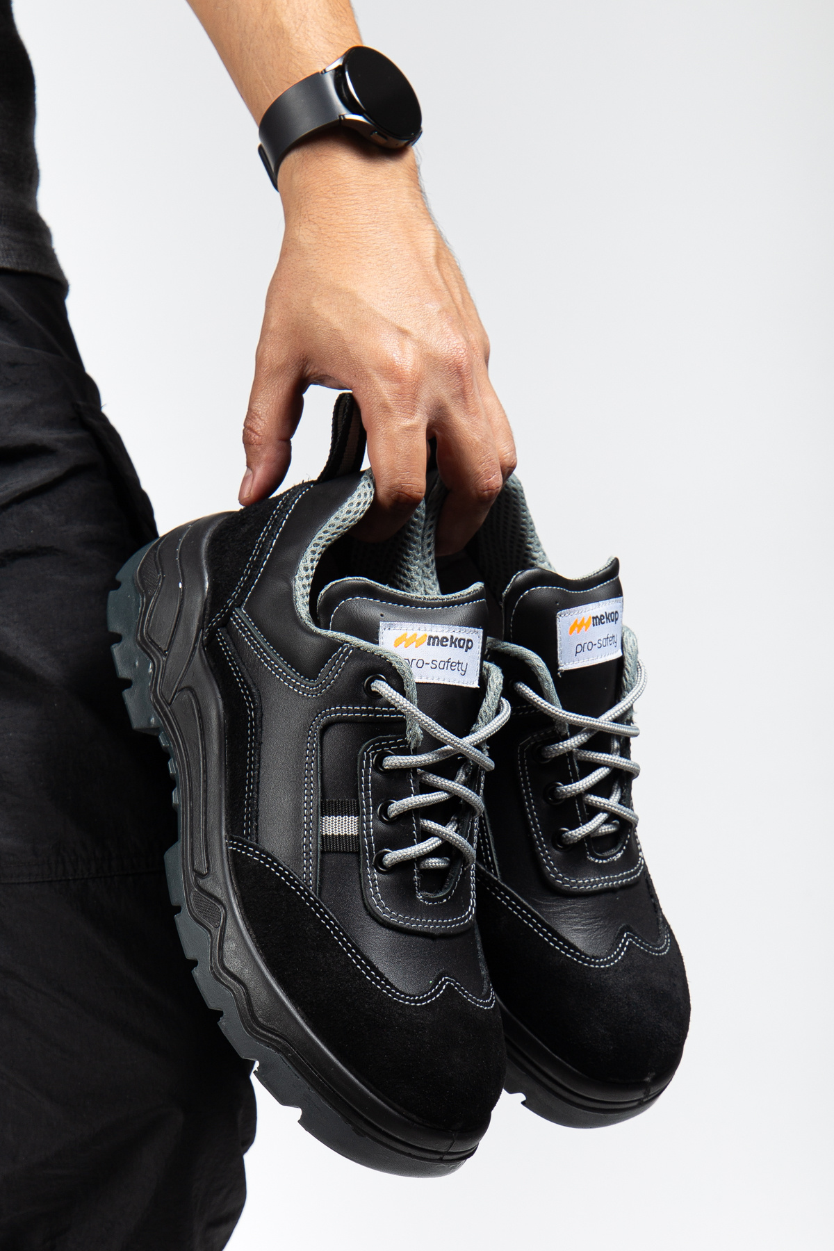 e&e Mekap 200 S2 Panama  %100 Deri Hafif Çelik Burunlu 4 Mevsimlik Inşaat,sanayi,fabrika Iş Ayakkabısı