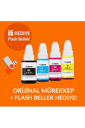 Canon Gı-490 Pixma G3410 Orjinal Mürekkep Seti 14u170
