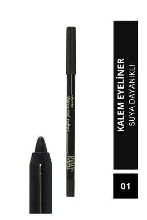 KAJAL Suya Dayanıklı Göz Kalemi - Selective Waterproof Eyeliner Pencil - No: 01