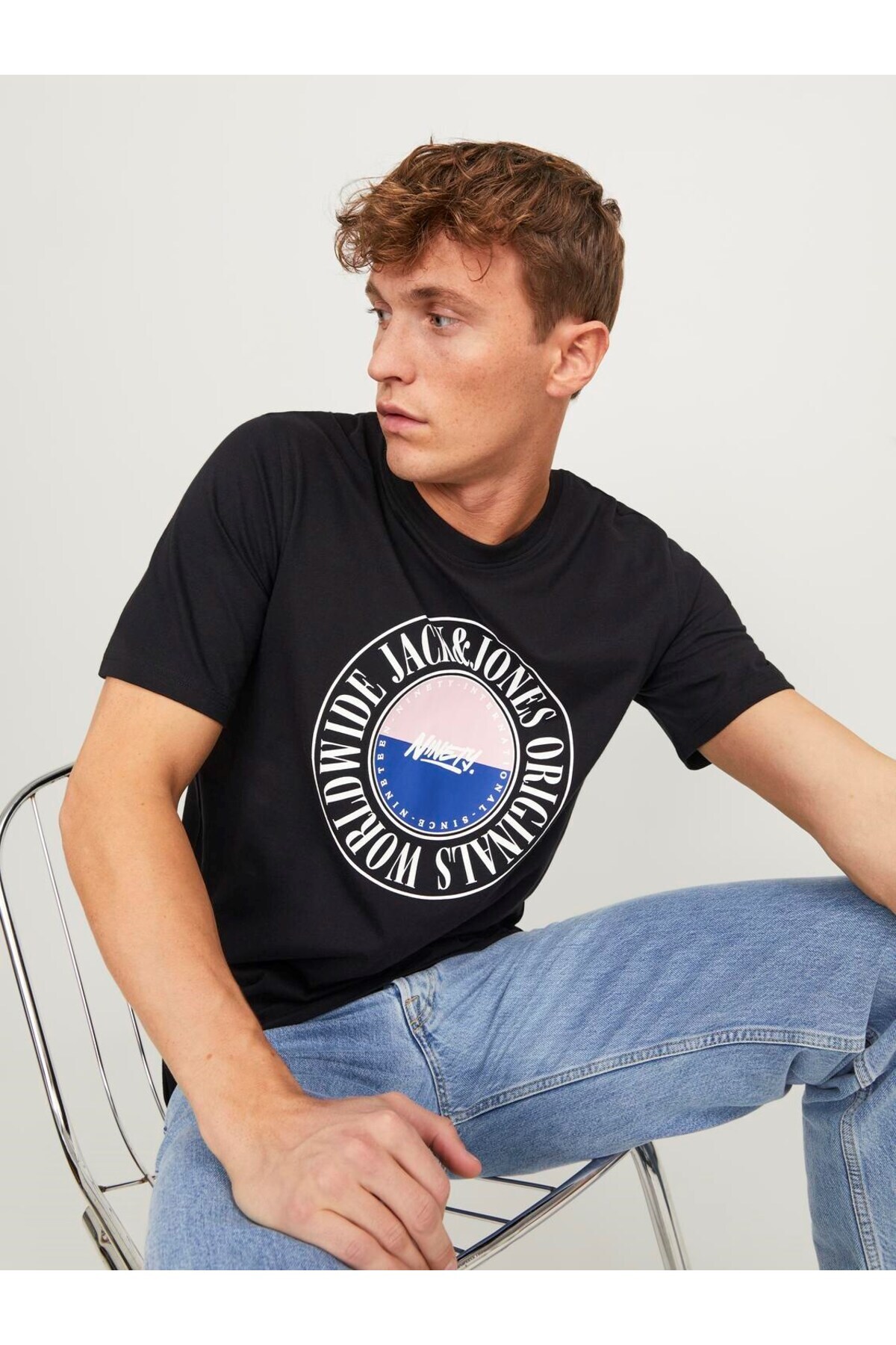 تیشرت مردانه طرح دار آستین کوتاه | جک اند جونز Jack & Jones 12250411 - تصویر 6