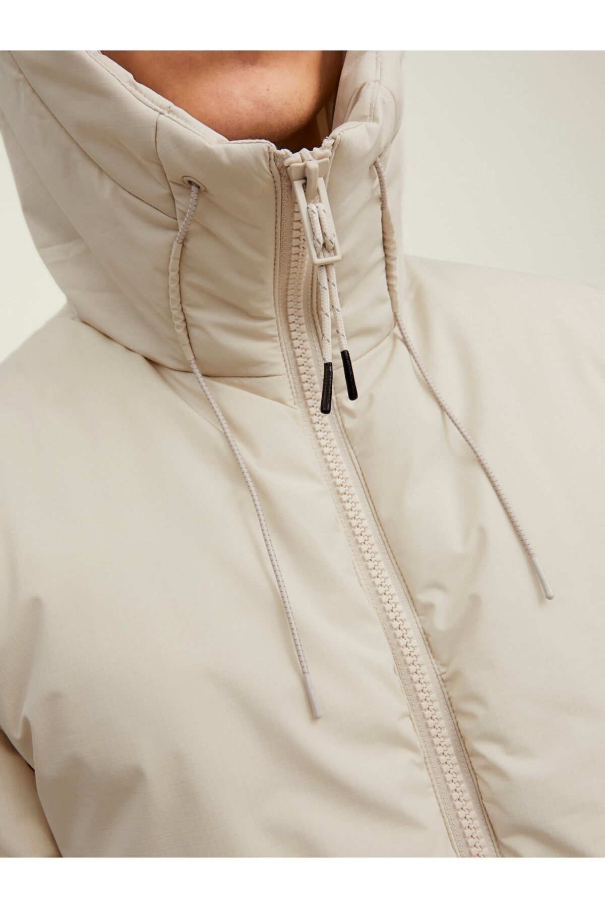 کاپشن مردانه راسته آستین بلند | جک اند جونز Jack & Jones 12215283-Moonbeam - تصویر 5