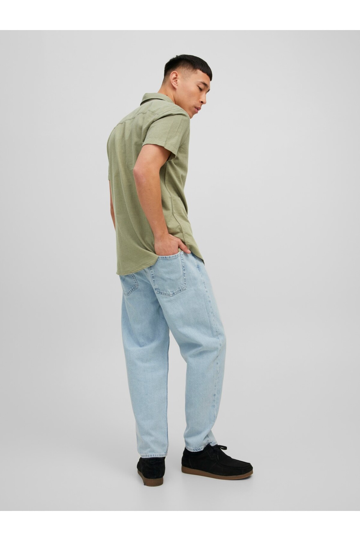 پیراهن مردانه راسته آستین کوتاه | جک اند جونز Jack & Jones 12235362 - تصویر 4
