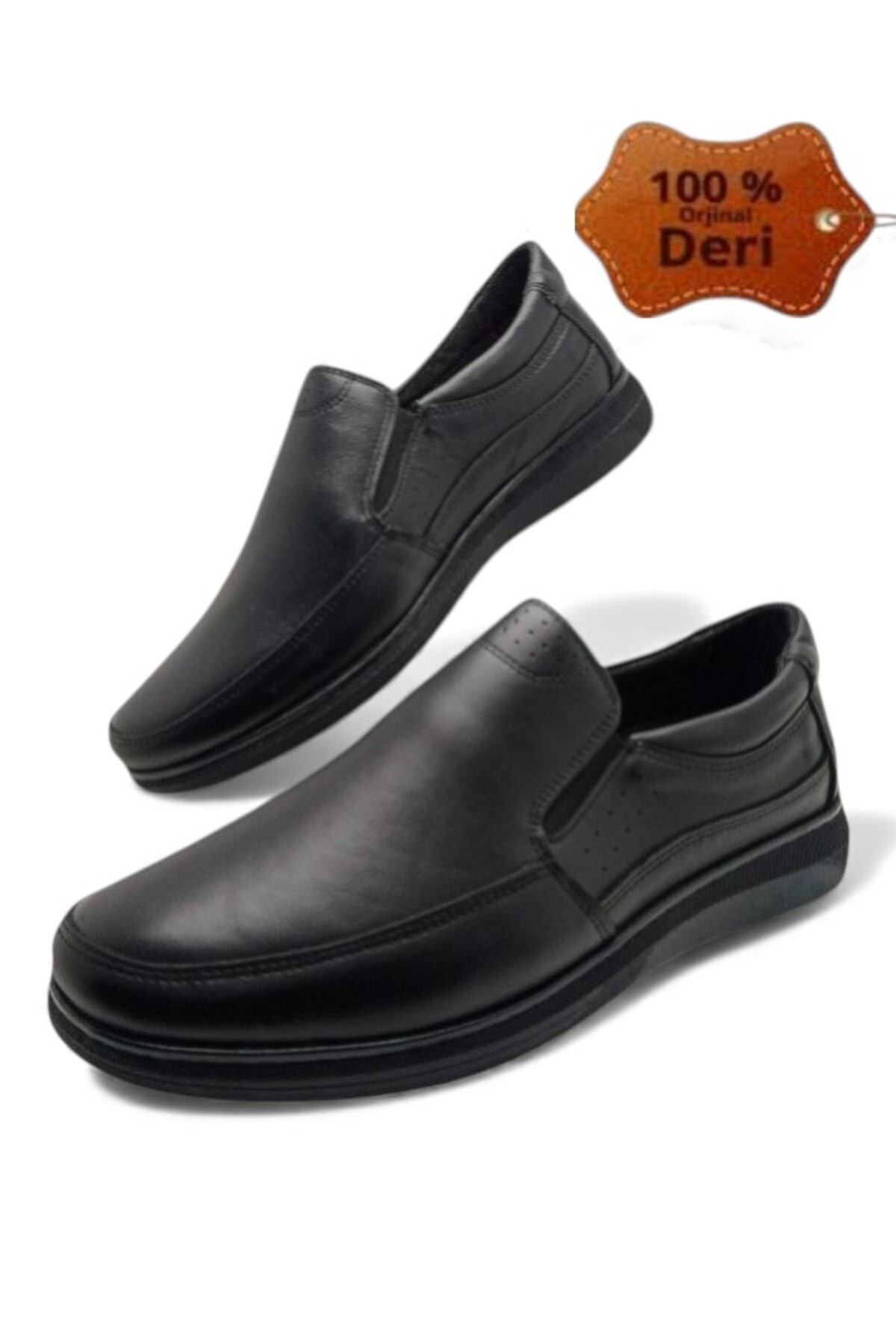 MAGIC SHOES Hakiki Deri Günlük Ortopedik İç tabanlı Mevsimlik Baba Ayakkabısı görsel 6