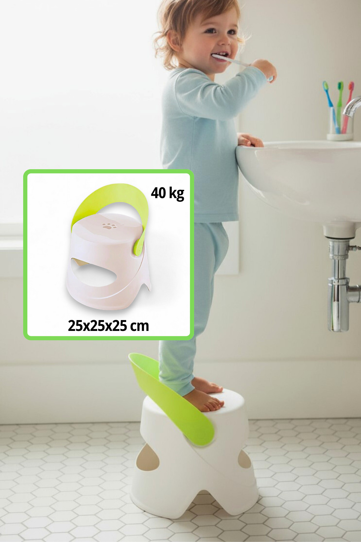 Plastic Anti-Slip Kids Stool And Chair - Enjoy Folding Paw Shaped