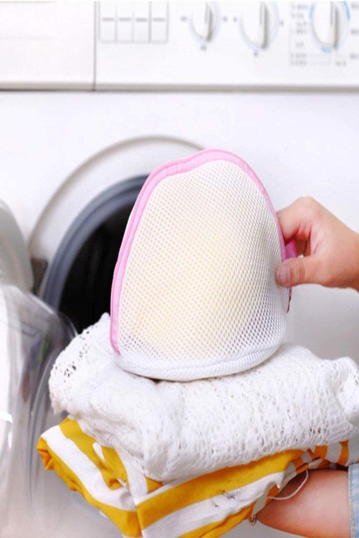 MasterCar Beyaz 3 Adet Fermuarlı Sütyen/iç Çamaşırı Yıkama Filesi Bebek Çamaşır Yıkama Filesi Çorap Filesi fotoğrafı 2 (önizleme)