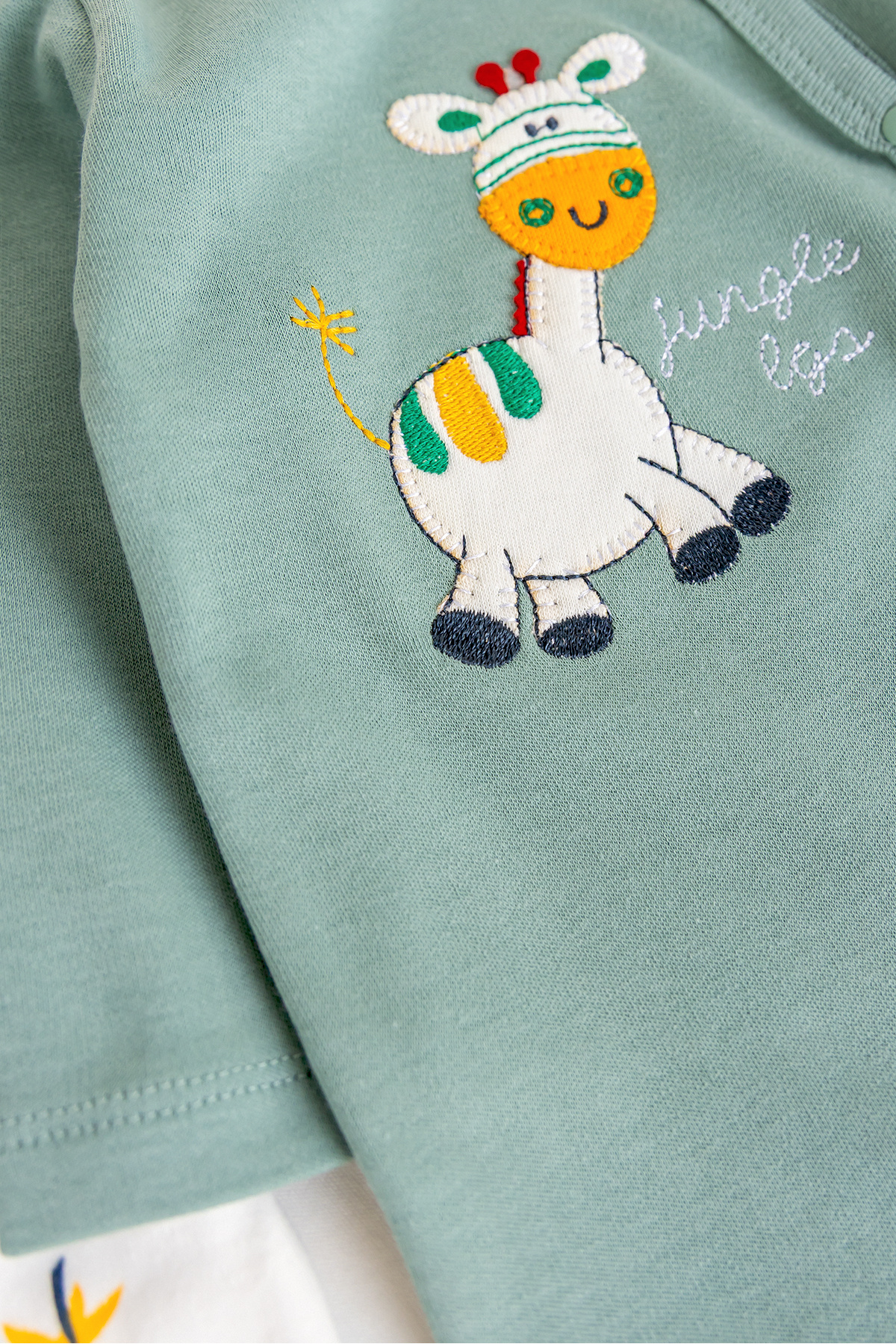 Babymod Zürafa Figürlü Uzun Kollu Ikili Bebek Tulum fotoğrafı 3 (önizleme)