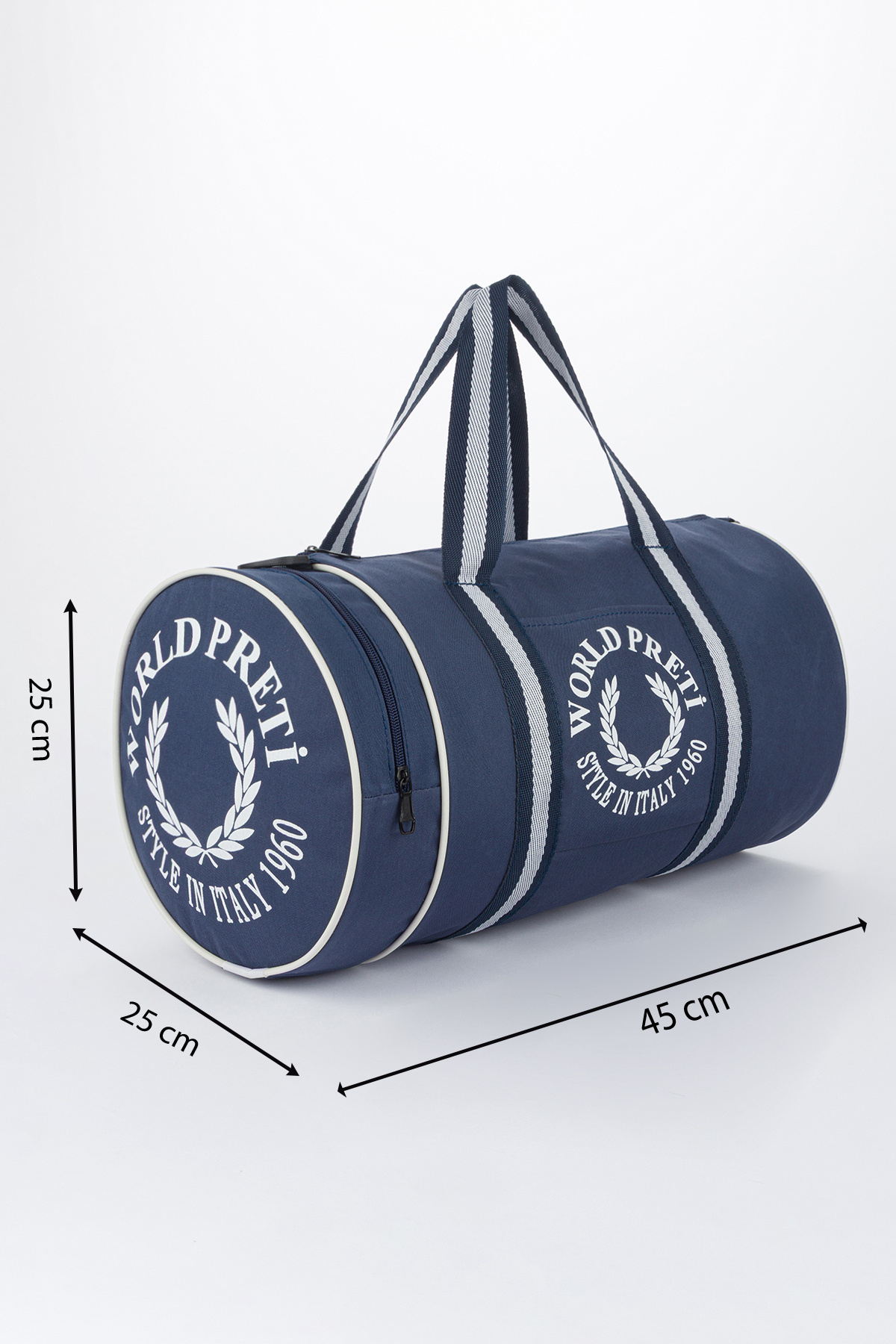 Butik  Silindir Sporcu Çantası Siyah Omuz Askılı Fitness Sp - Görsel 2