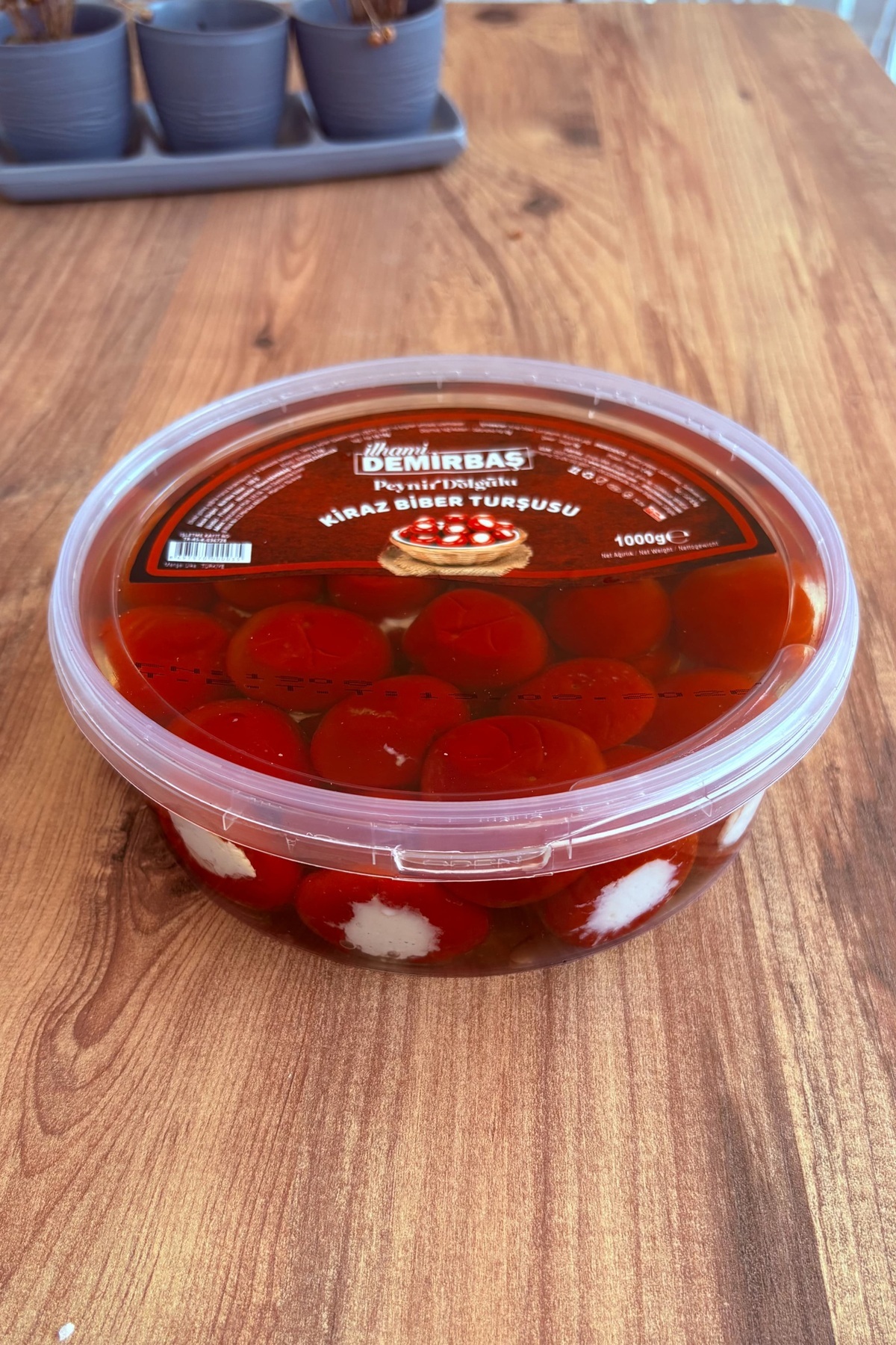 ilhami demirbaş Peynir Dolgulu Kiraz Biber 1000gr