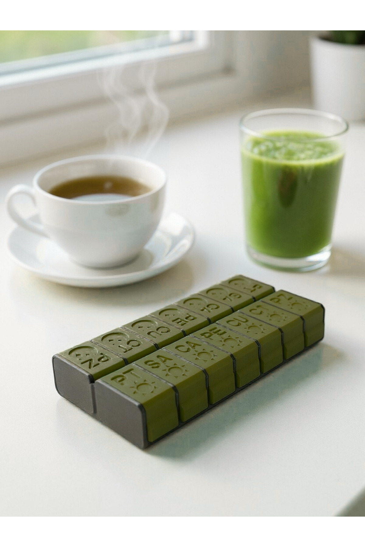 Genel Markalar Haftalık Günlük Sabah Akşam İlaç Saklama Kutusu