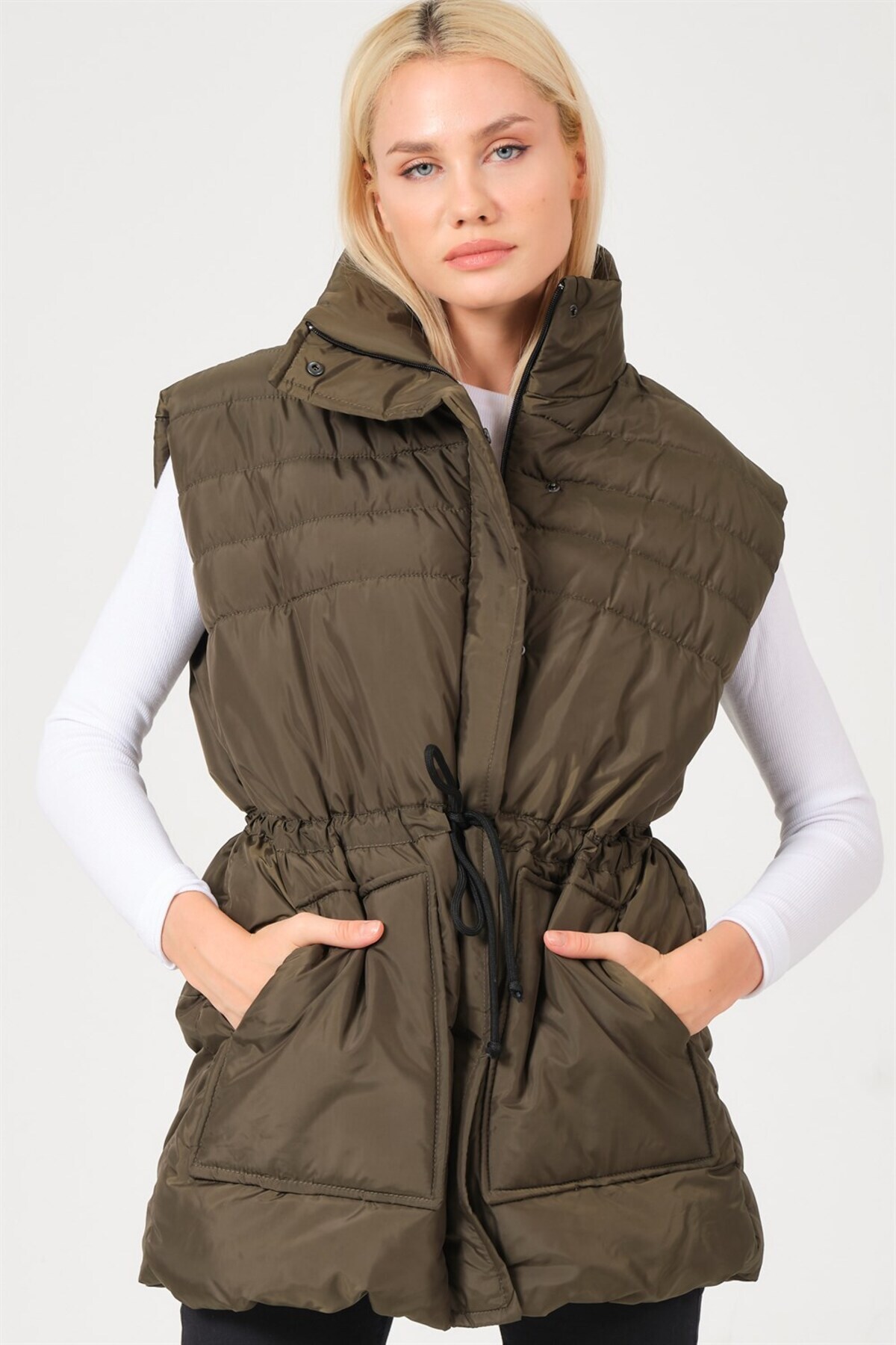 دوبری جلیقه Z6747 - خاکی