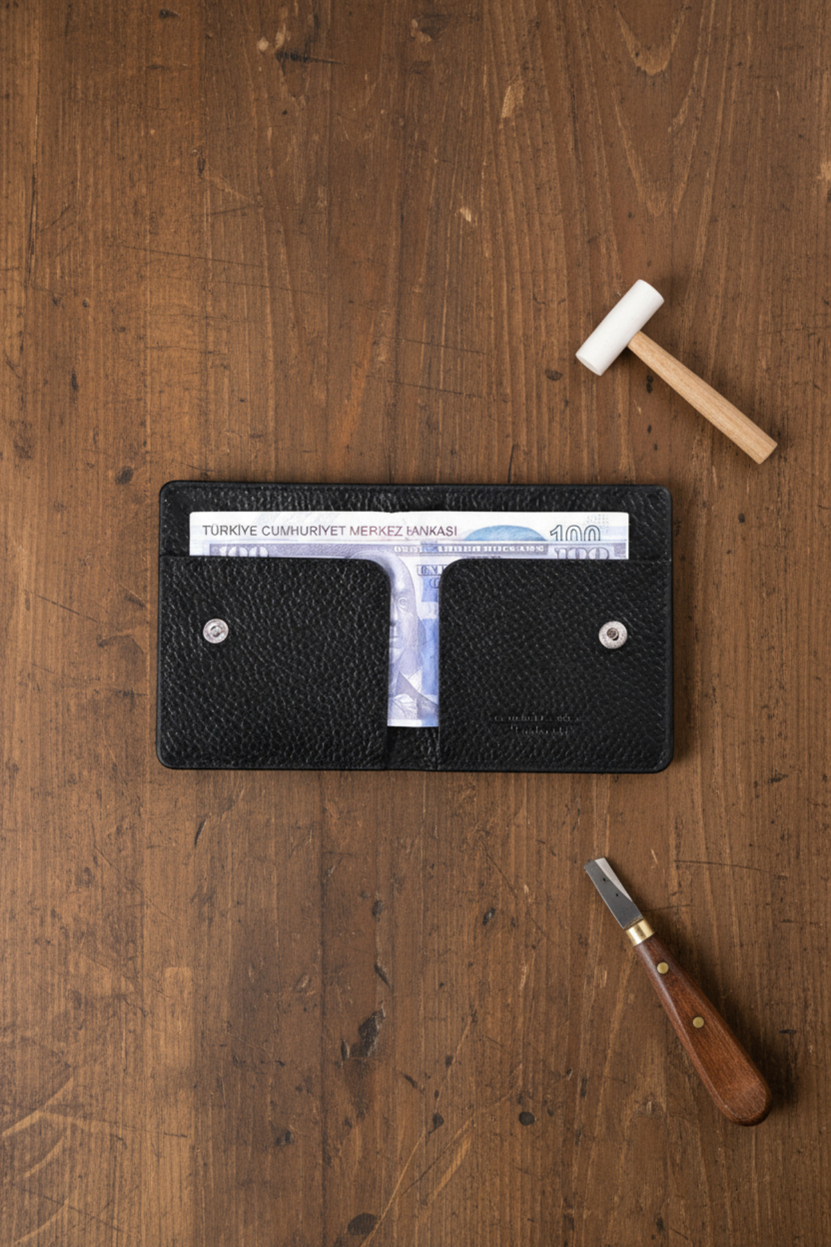 Modica  Sazara – Hakiki Deri Süper Ince Minimalist Cüzdan, Modern Tasarım, Slim Kartlık - Görsel 5