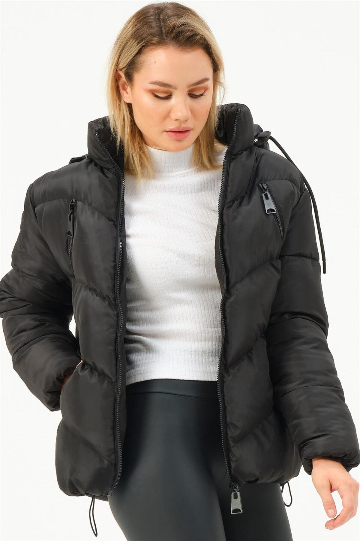 دوبری ژاکت Z6769 - مشکی