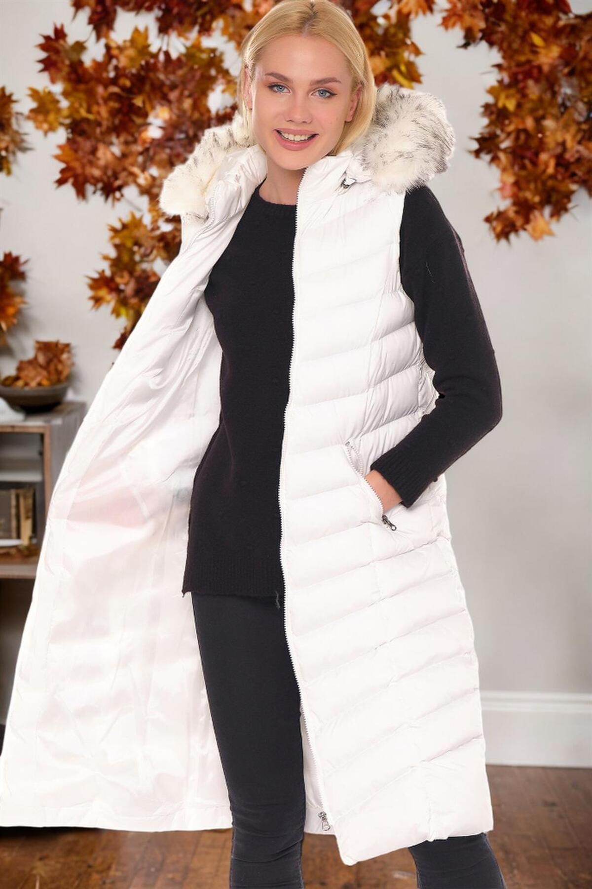 دوبری جلیقه Z6684 - سفید روشن