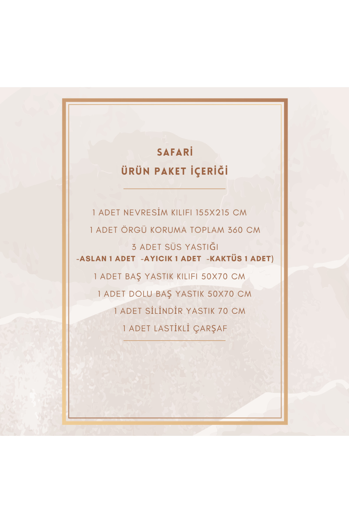 SOFT BABY TEKSTİL Safari Örgü Montessori Uyku Seti fotoğrafı 2 (önizleme)