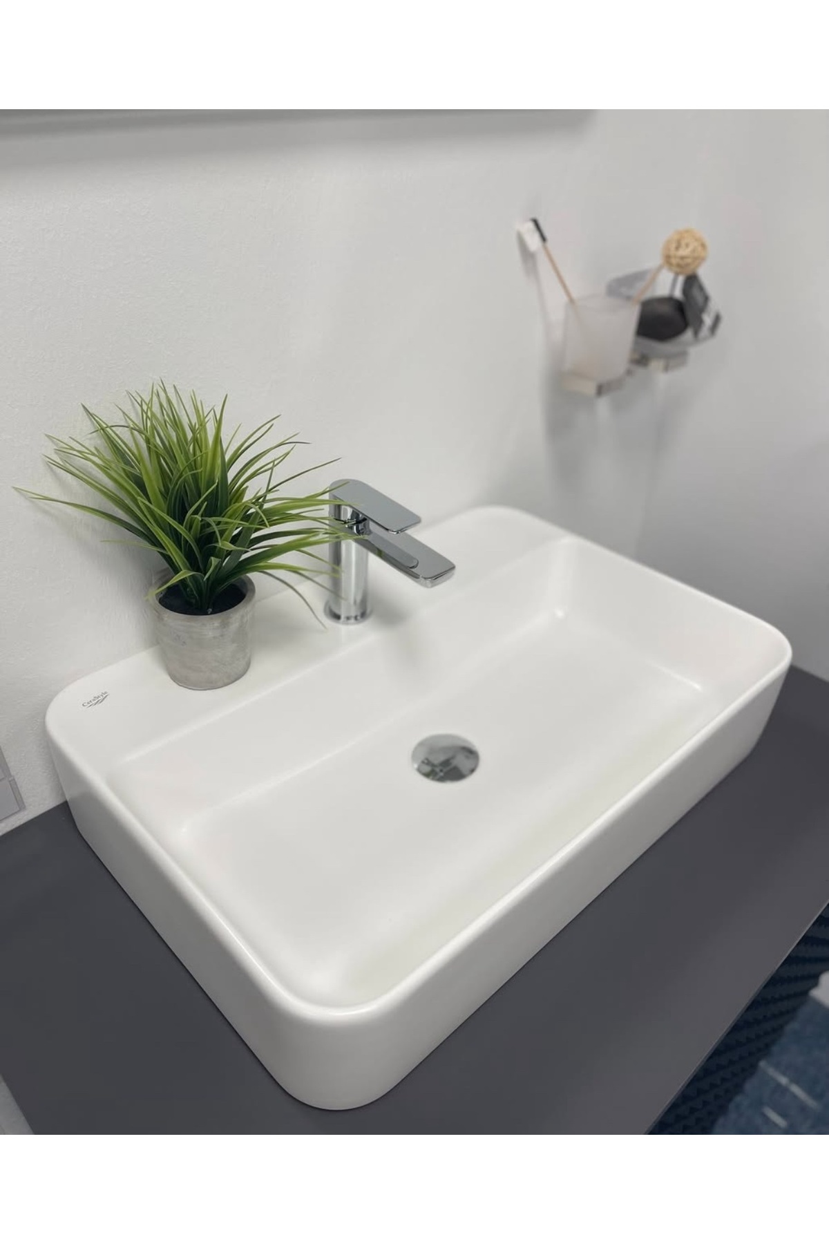 オオカワ　jag2 6インチ TURKUAZSERAMİK Cerastyle Hera 50 x 36 cm Tezgah Üstü Çanak Lavabo