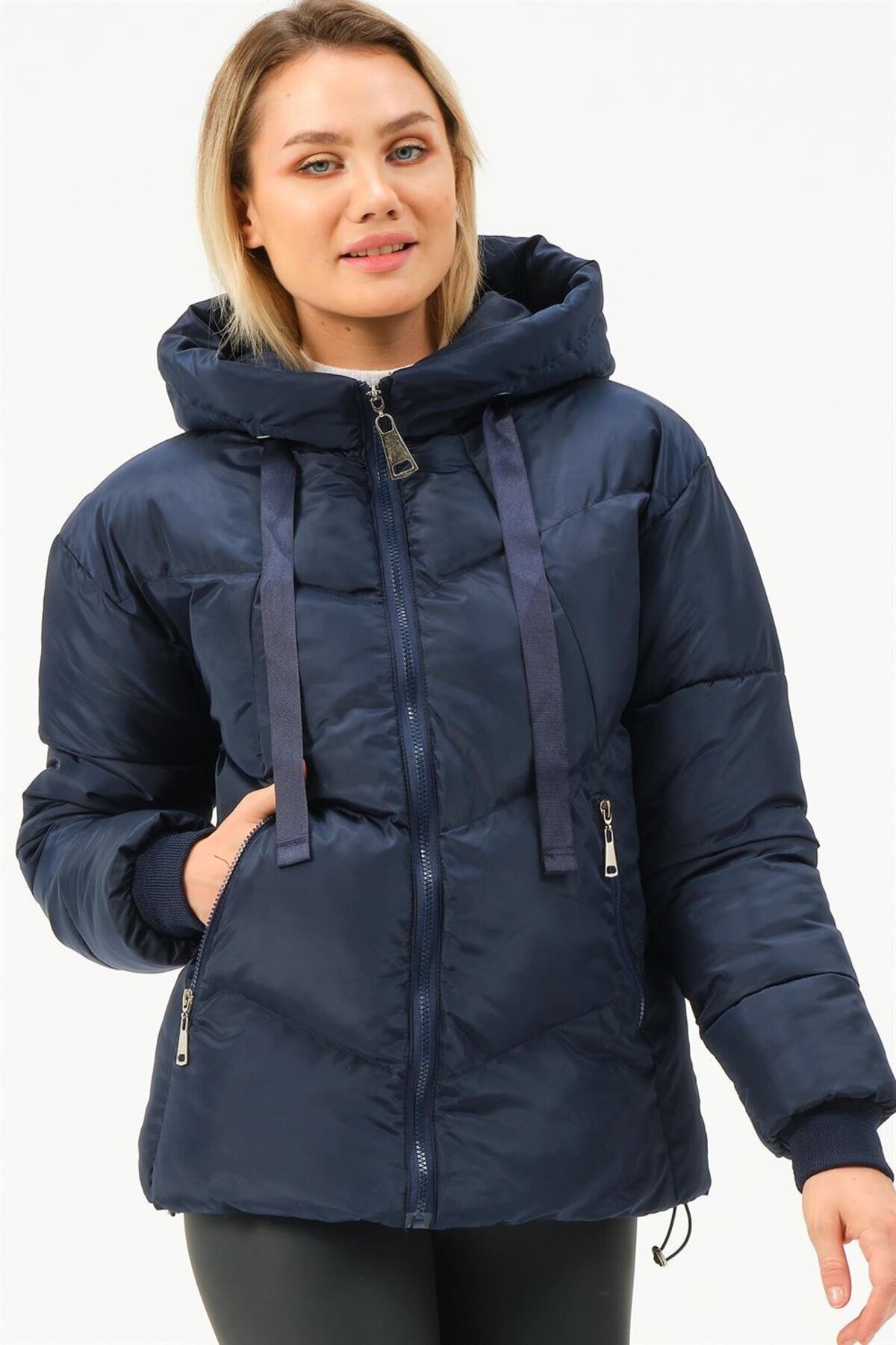 دوبری ژاکت Z6771 - سرمه‌ای