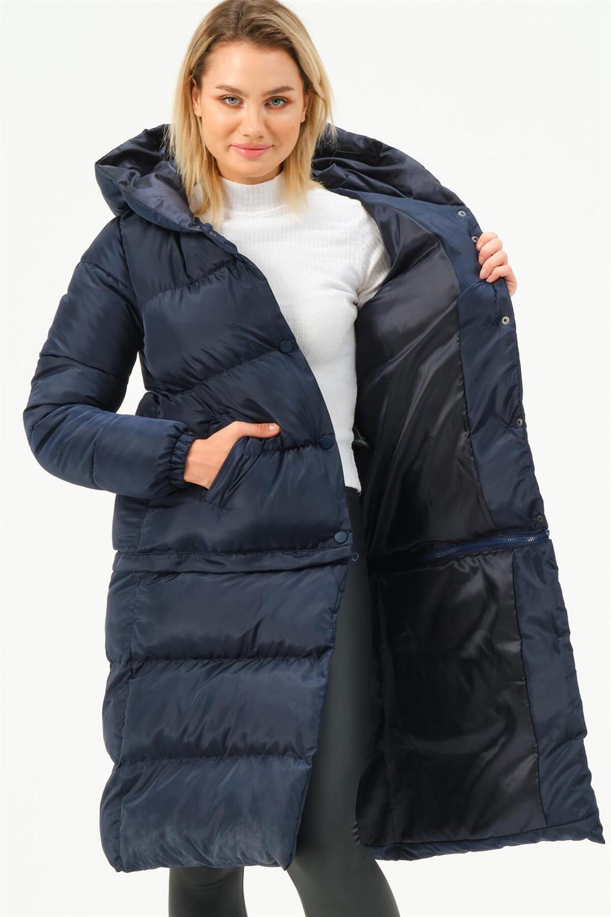 دوبری کت کوتاه Z6772 - سرمه‌ای