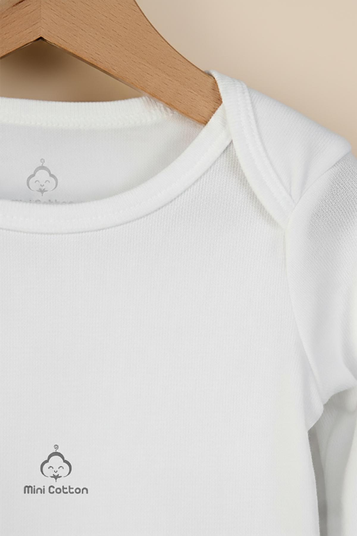 Mini Cotton Organik Uzun Kollu % 100 Pamuk Ribs Kumaş Basic Kız ve Erkek Bebek 3'lü Body Zıbın fotoğrafı 4 (önizleme)