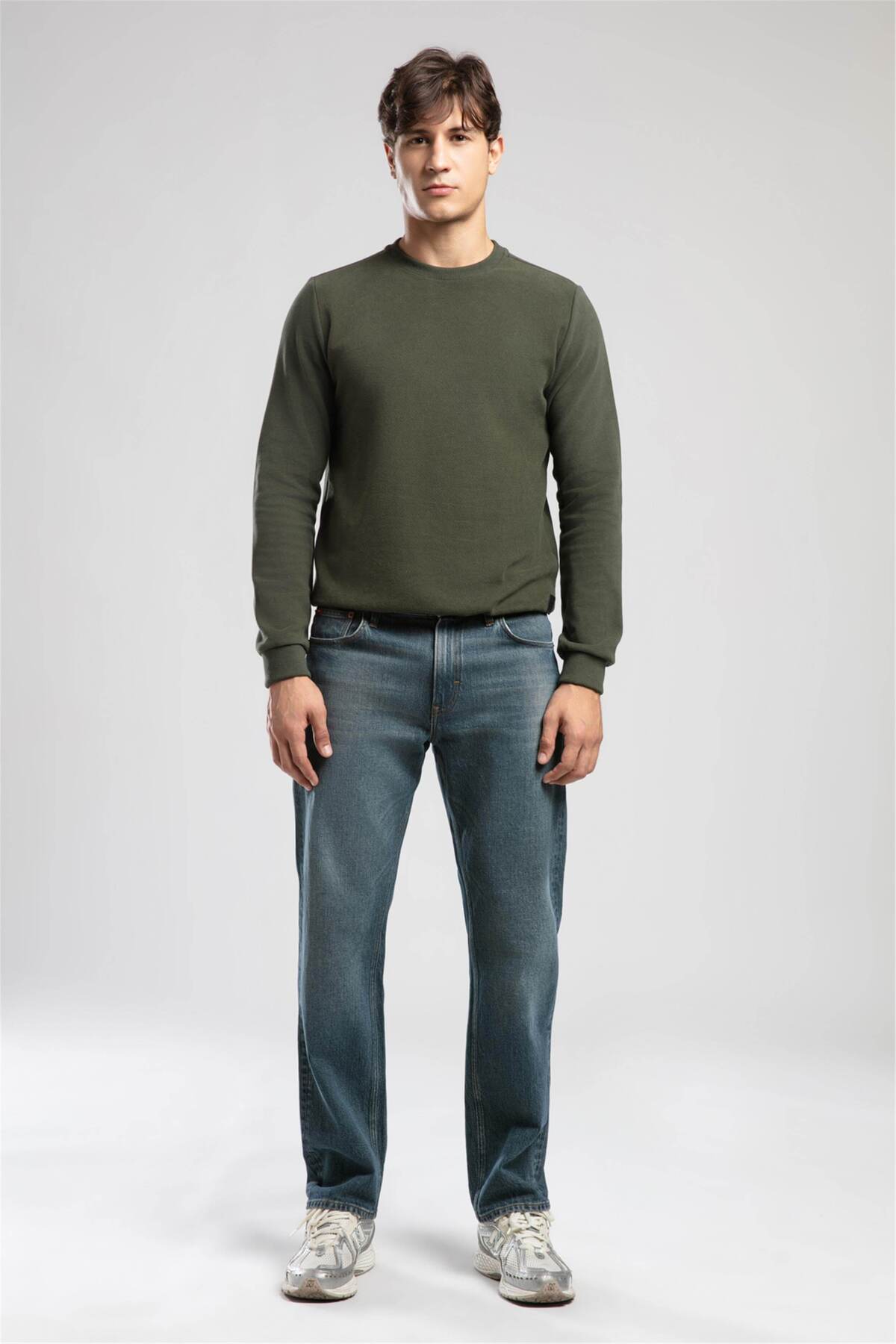 Lee Cooper  Ricky Yüksek Bel Düz Kesim Düz Paça Francesca Flc Stone Erkek Jean Pantolon