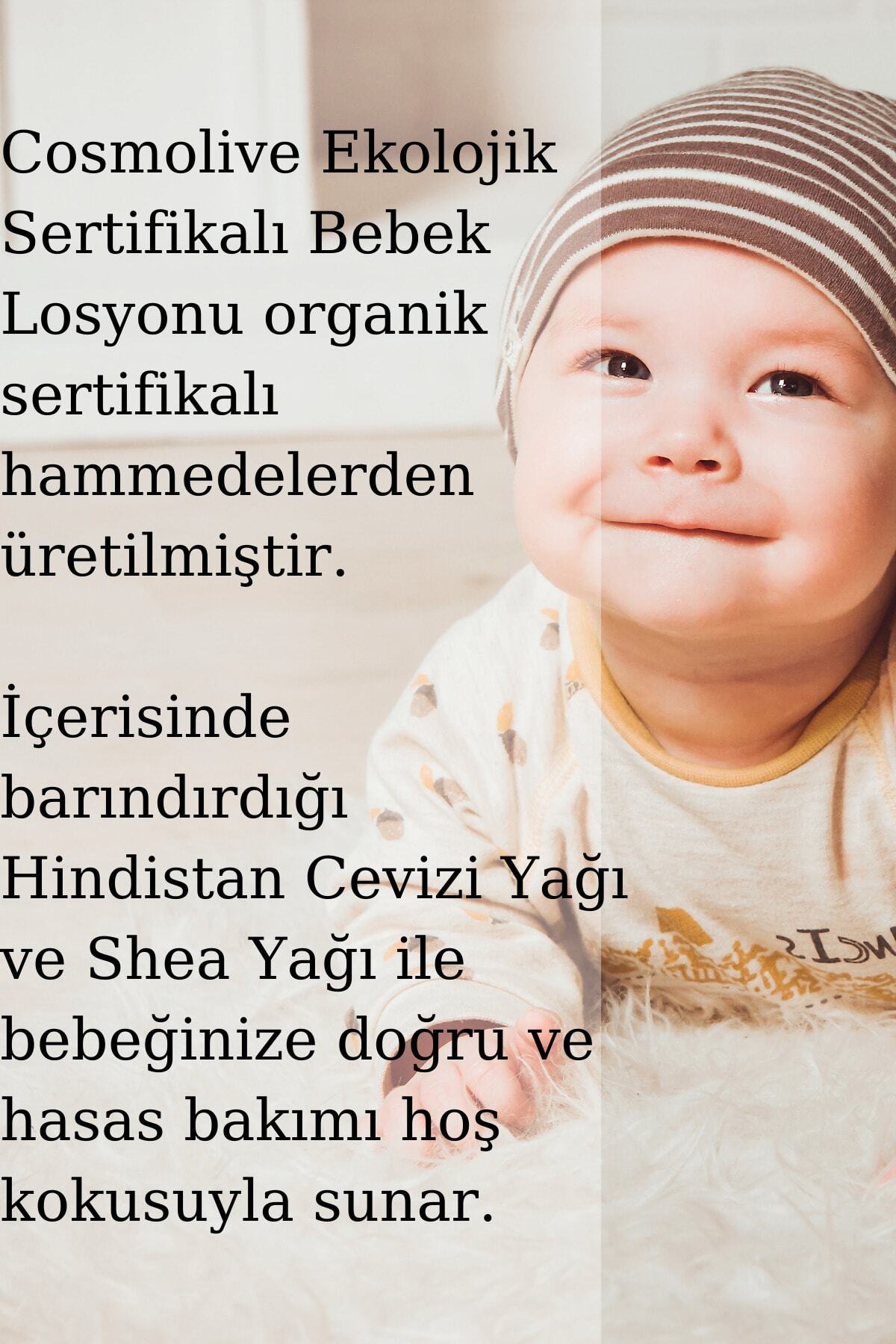 Cosmolive Bebek Losyonu | Organik Içerikli | Zeytinyağı & Aloe Vera | Paraben & Parafin Içermez | 300 ml fotoğrafı 5 (önizleme)