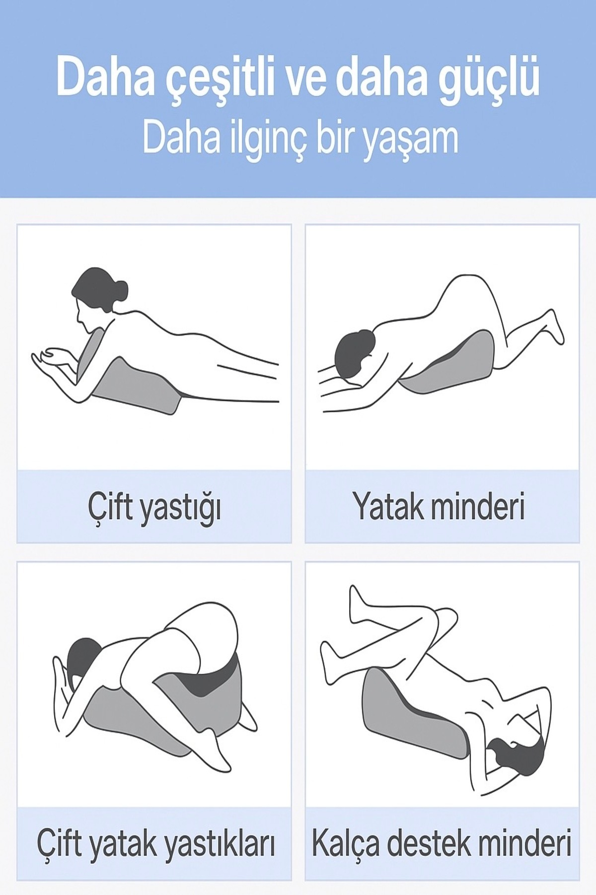 NO BRAND VISCORA Gebelik Destek Yastığı -Yakınlık İçin Ergonomik -Çiftler İçin Doğurganlık Destek Yastığı fotoğrafı 4 (önizleme)