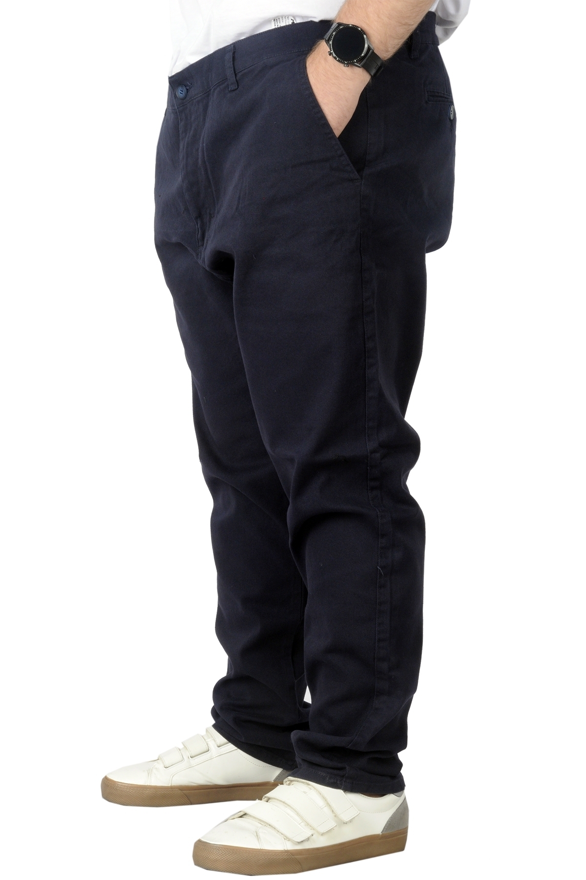 ModeXL Mode Xl Büyük Beden Erkek Gabardin Pantolon Doğa 22850 Lacivert görsel 2