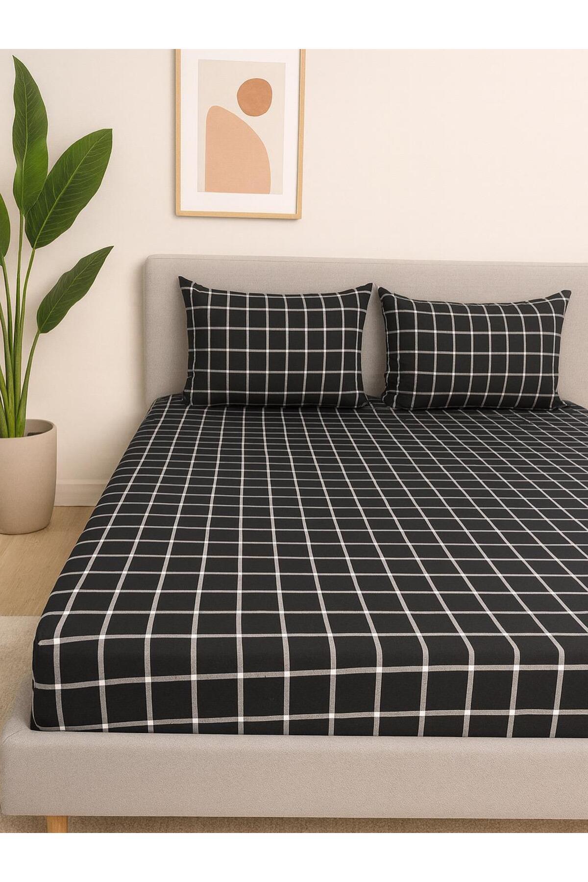 سرویس ملحفه یک نفره  siyahçizgiyeni