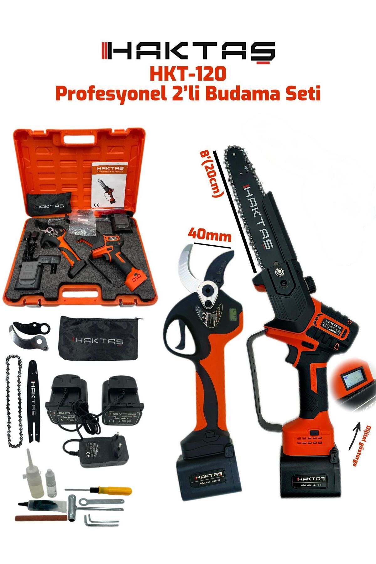 ［H Tページ］  2点セット HAKTAŞ high tech & superquality Teleskopik Saplı Akülü Budama
